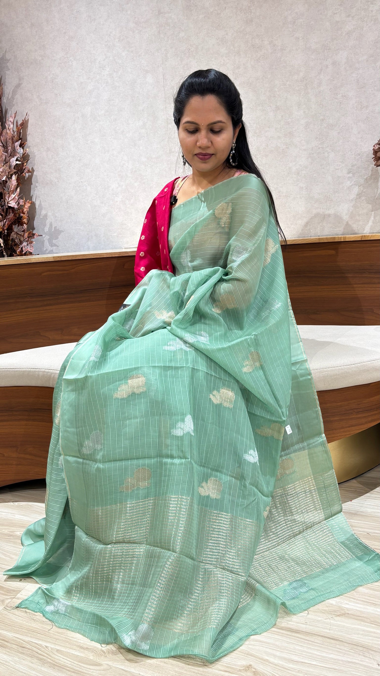 Organza kota pista green
