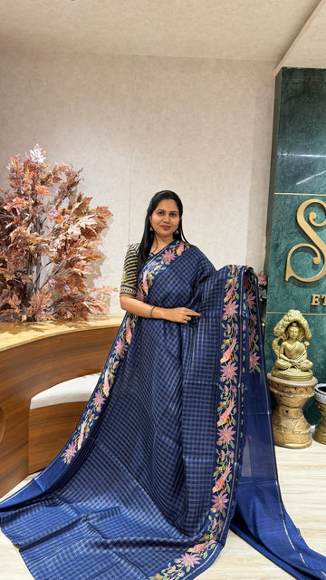 Tussar embroidery