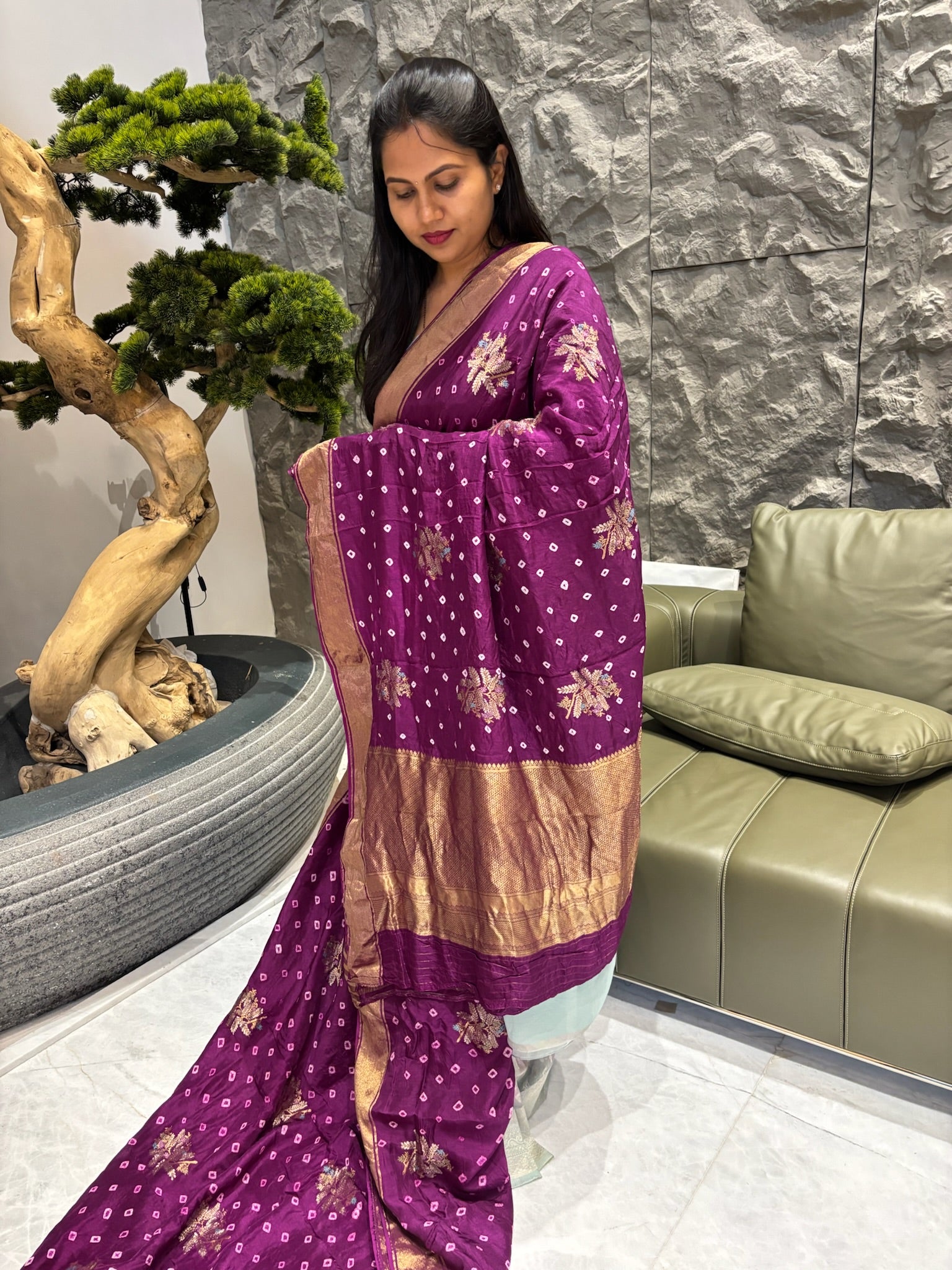 Bhandini purple