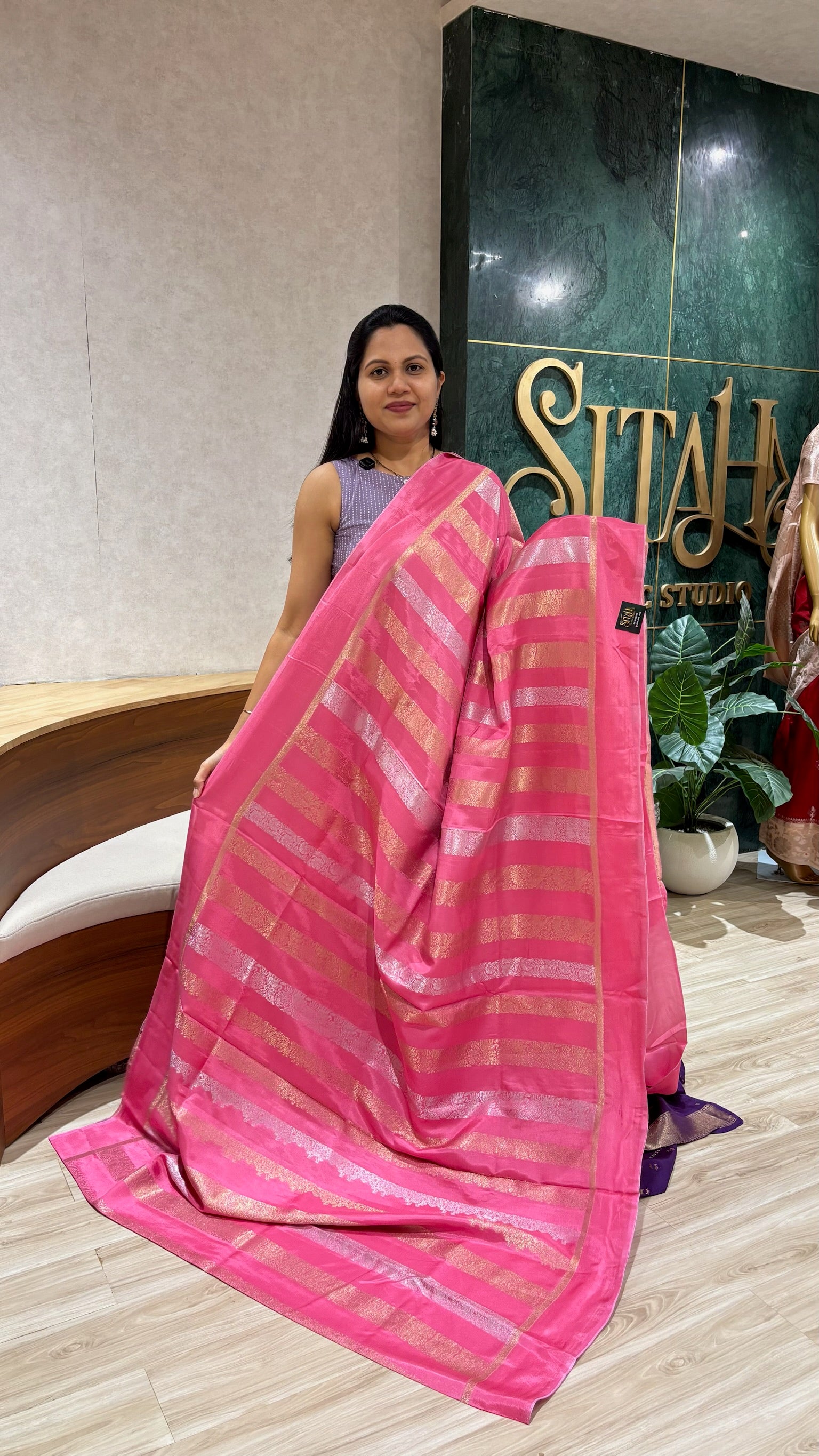 Banaras dola silk saree – Sitah Ethnic Studio