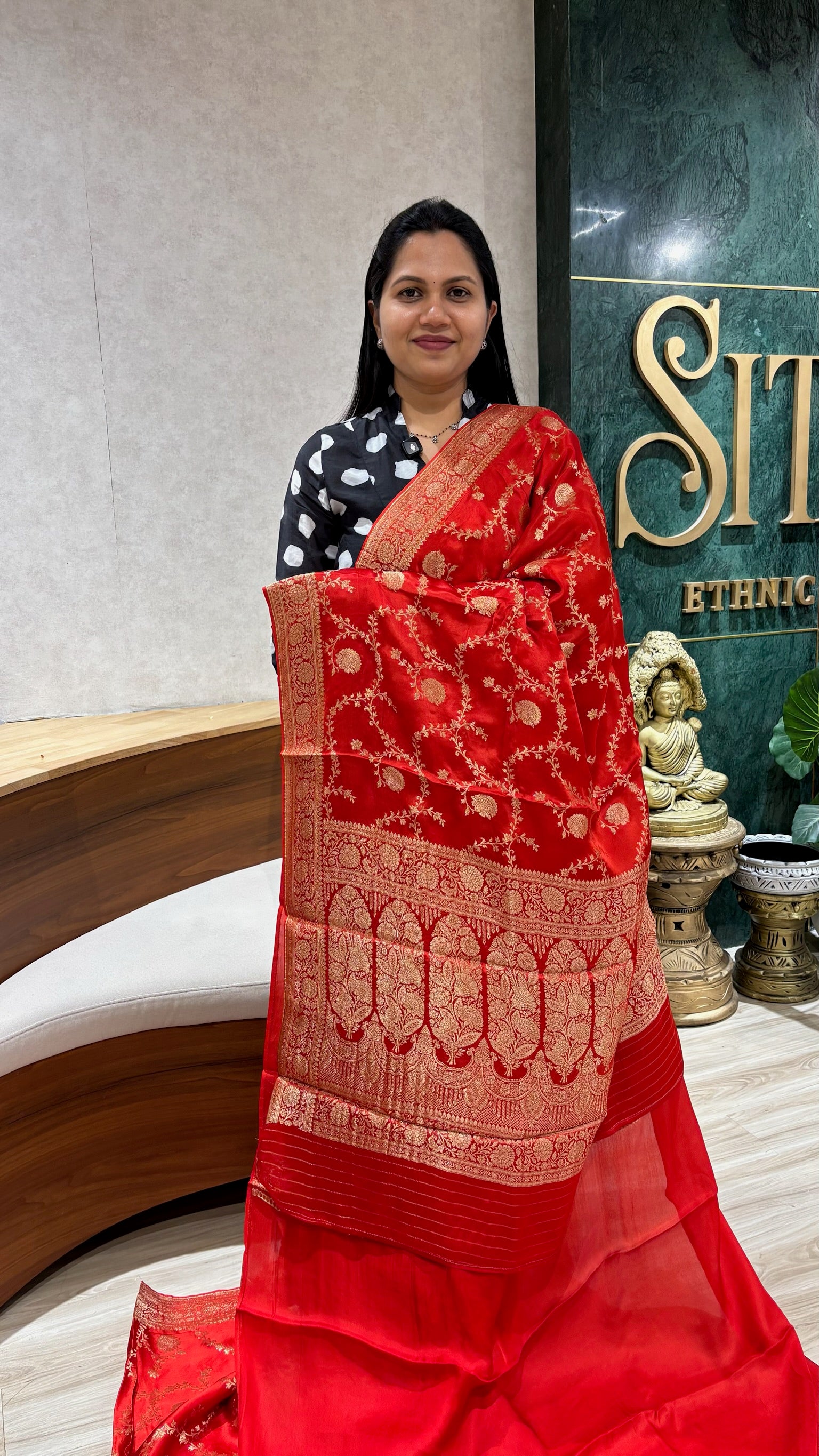 Banaras satin georgette