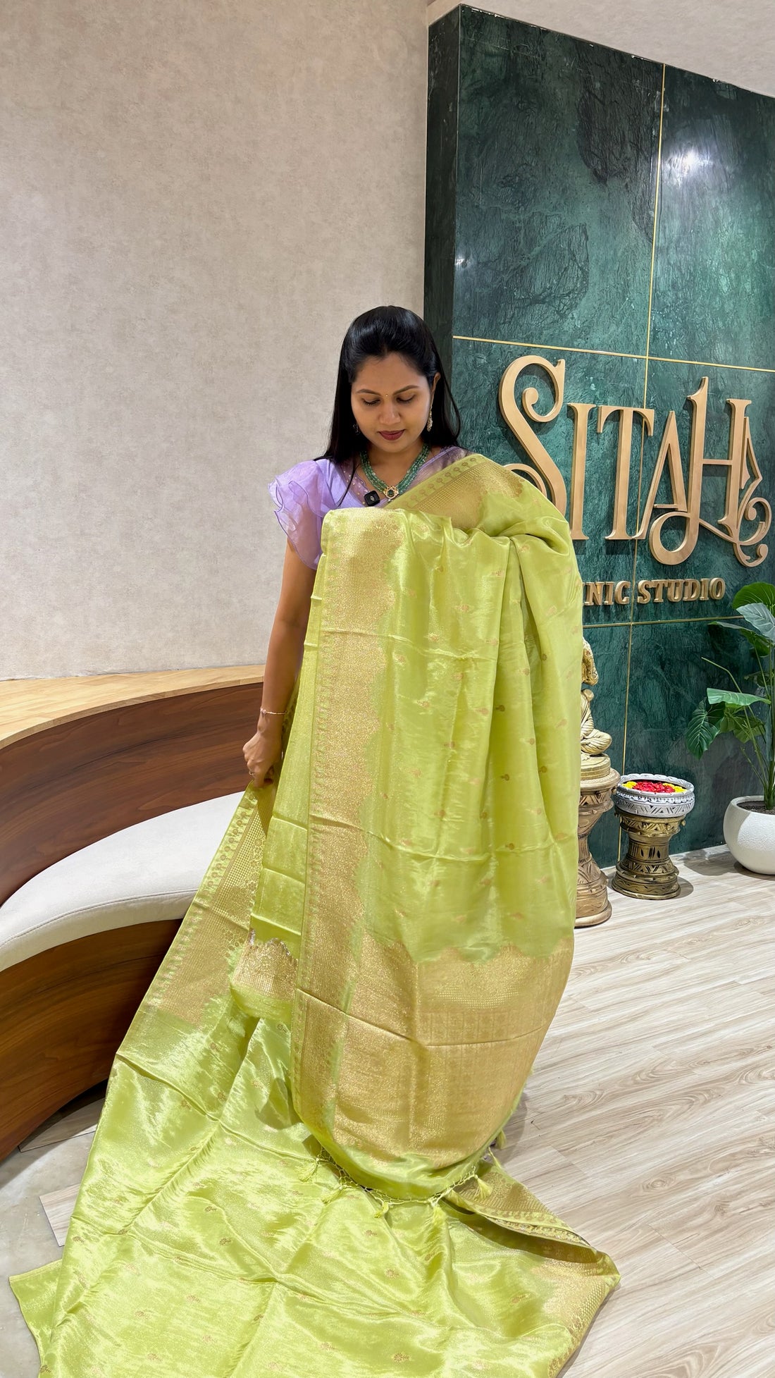 Tissue georgette saree
