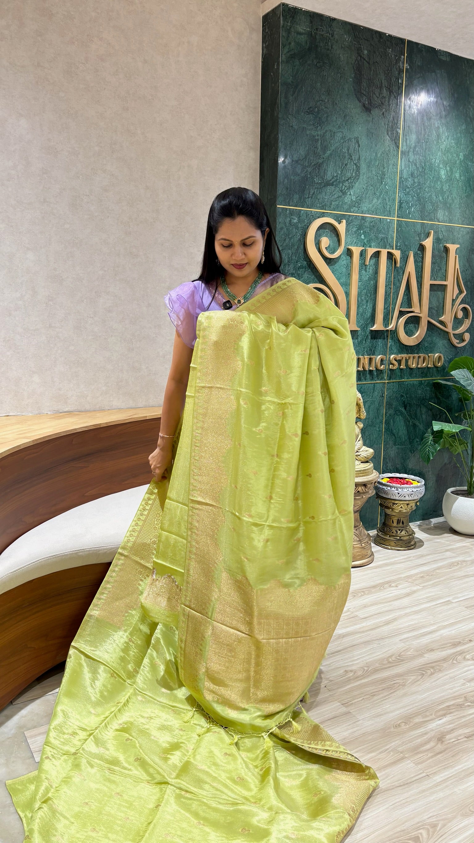 Tissue georgette saree