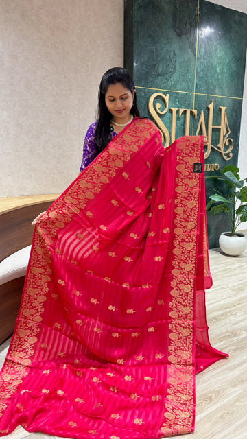 Crepe georgette pink