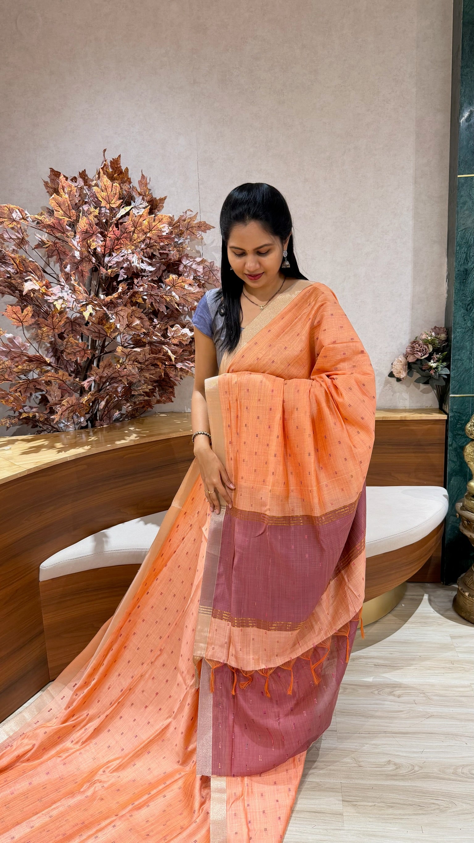 Cotton silk