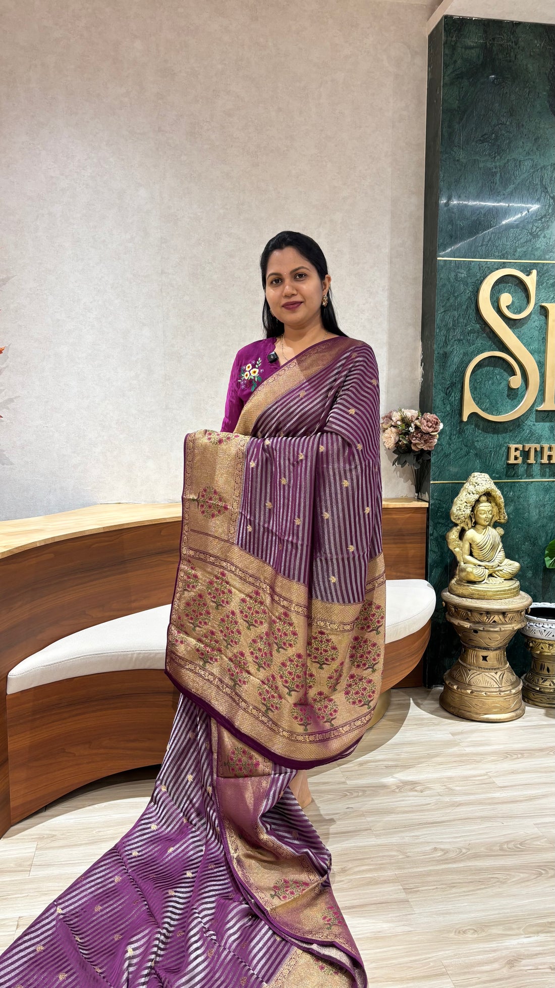 Mashru georgette wine