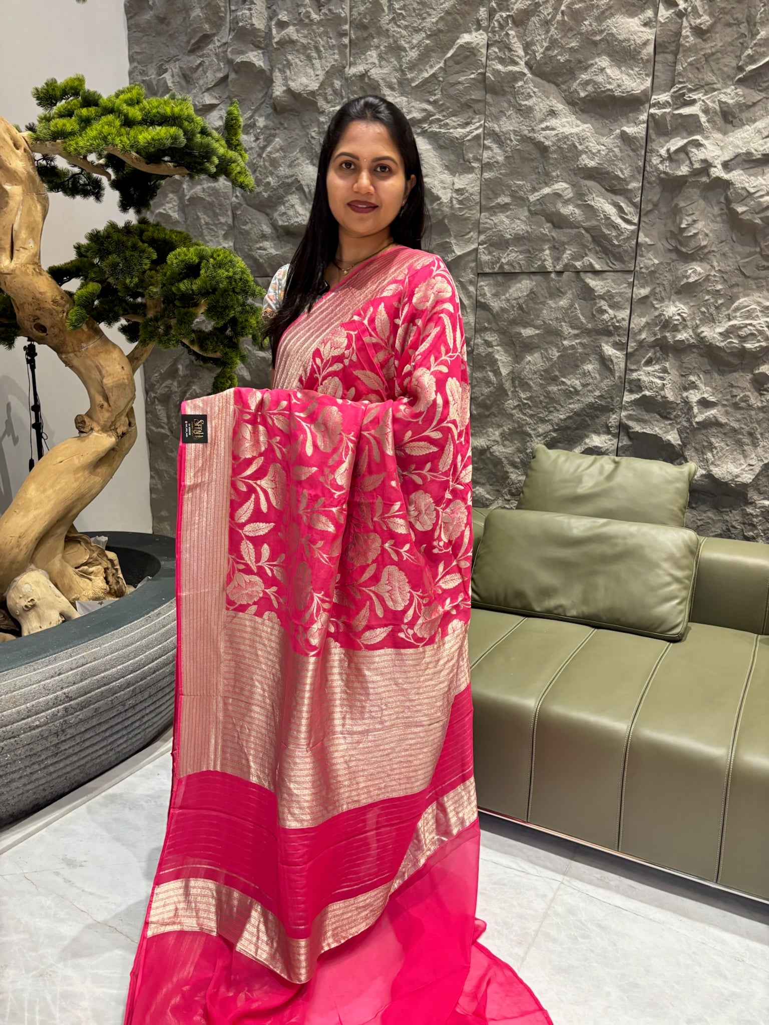 Pure georgette saree