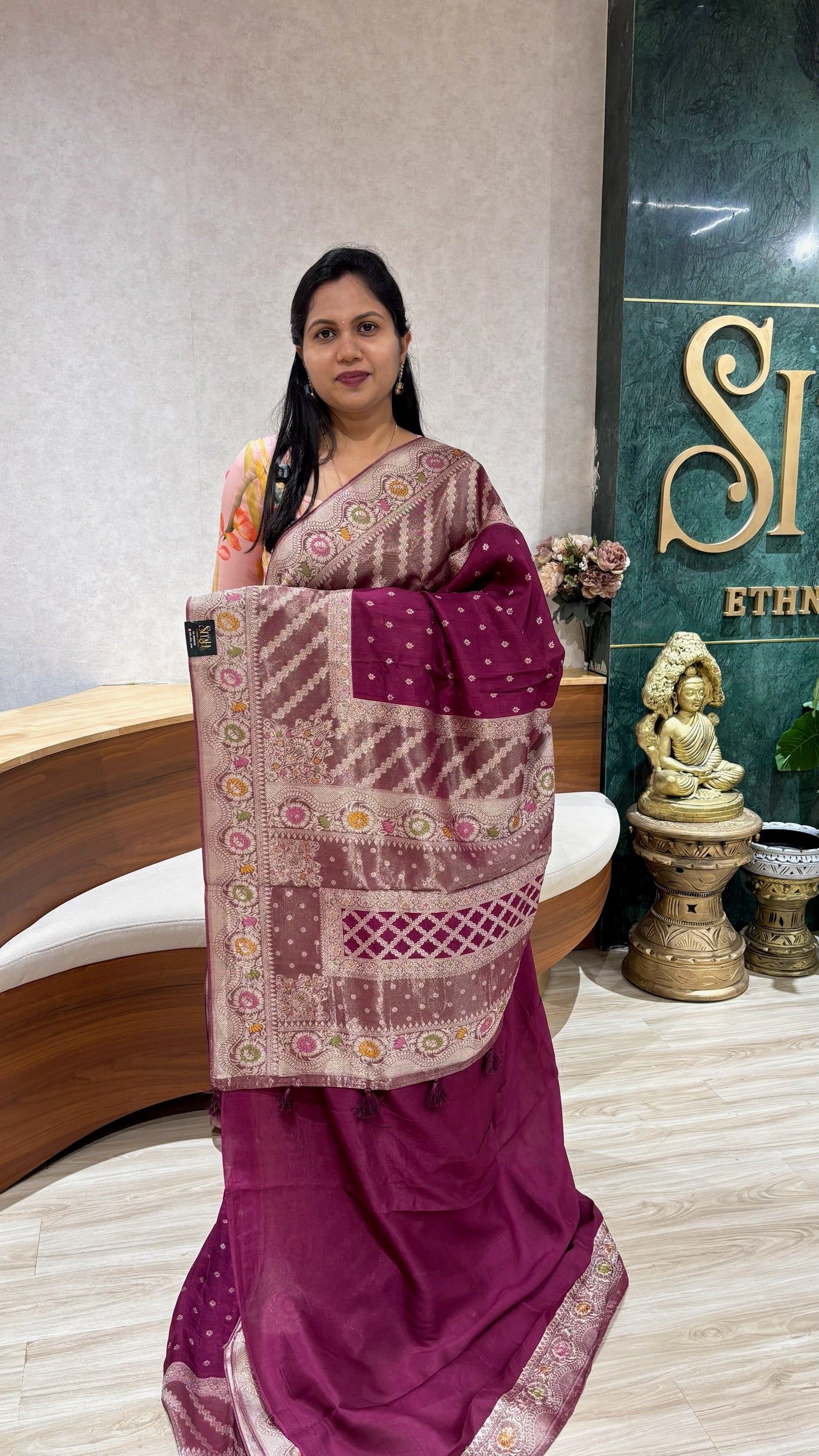 Tussar Georgette wine