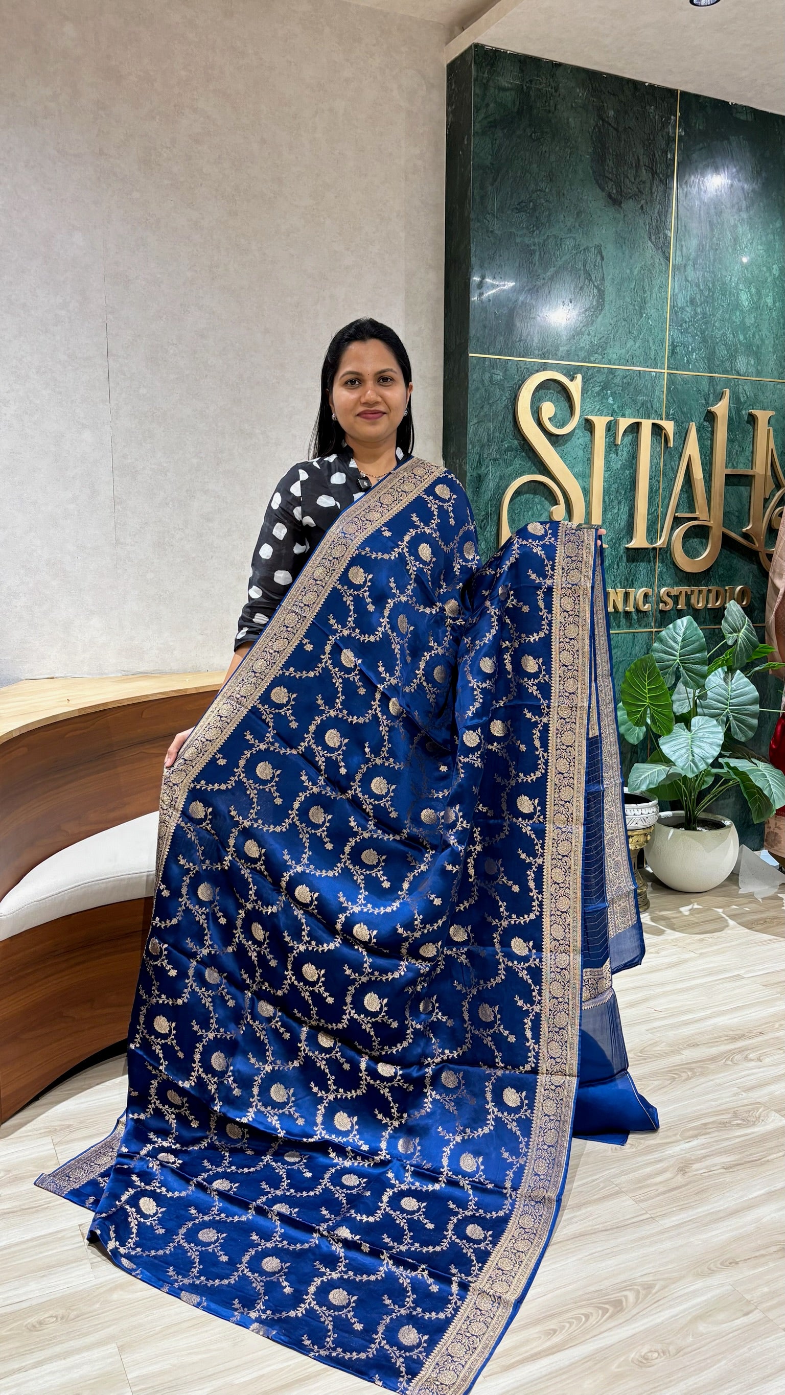 Banaras satin georgette