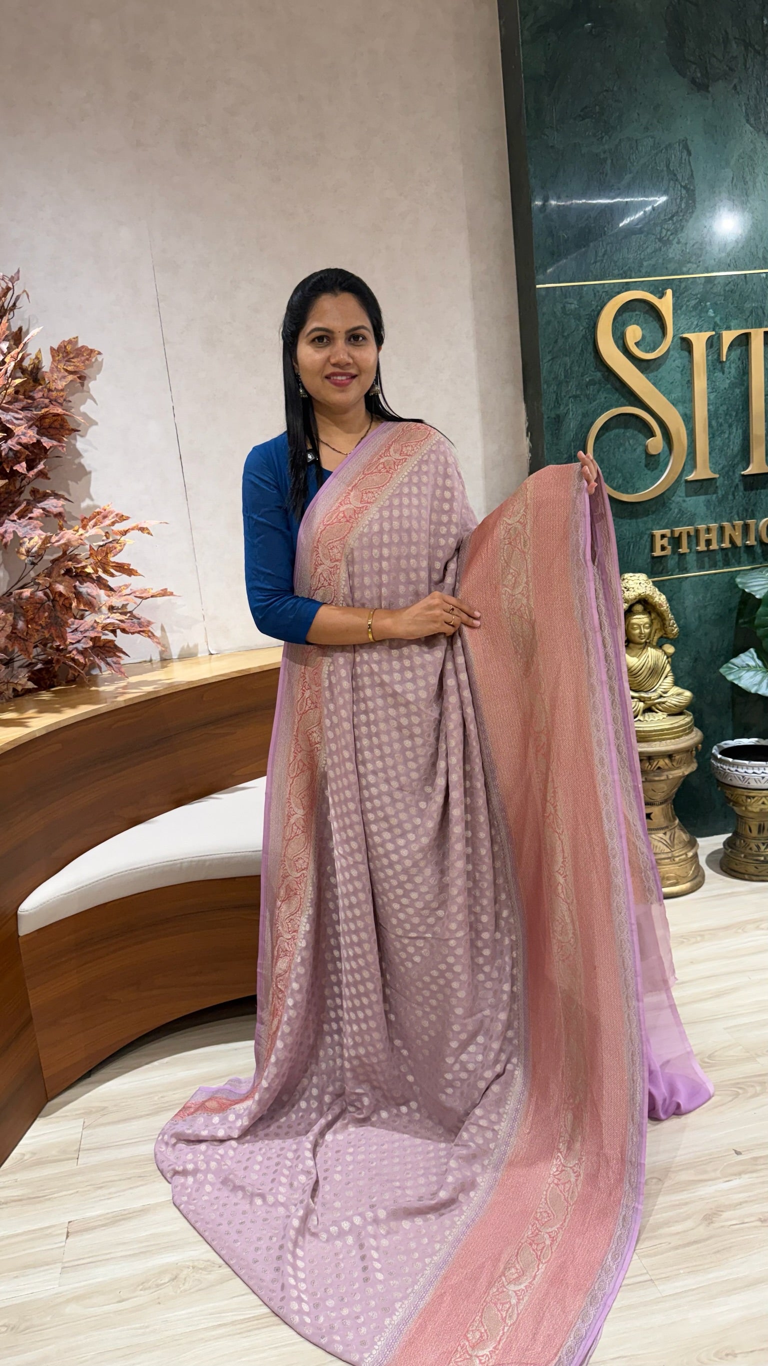 Handloom banaras georgette