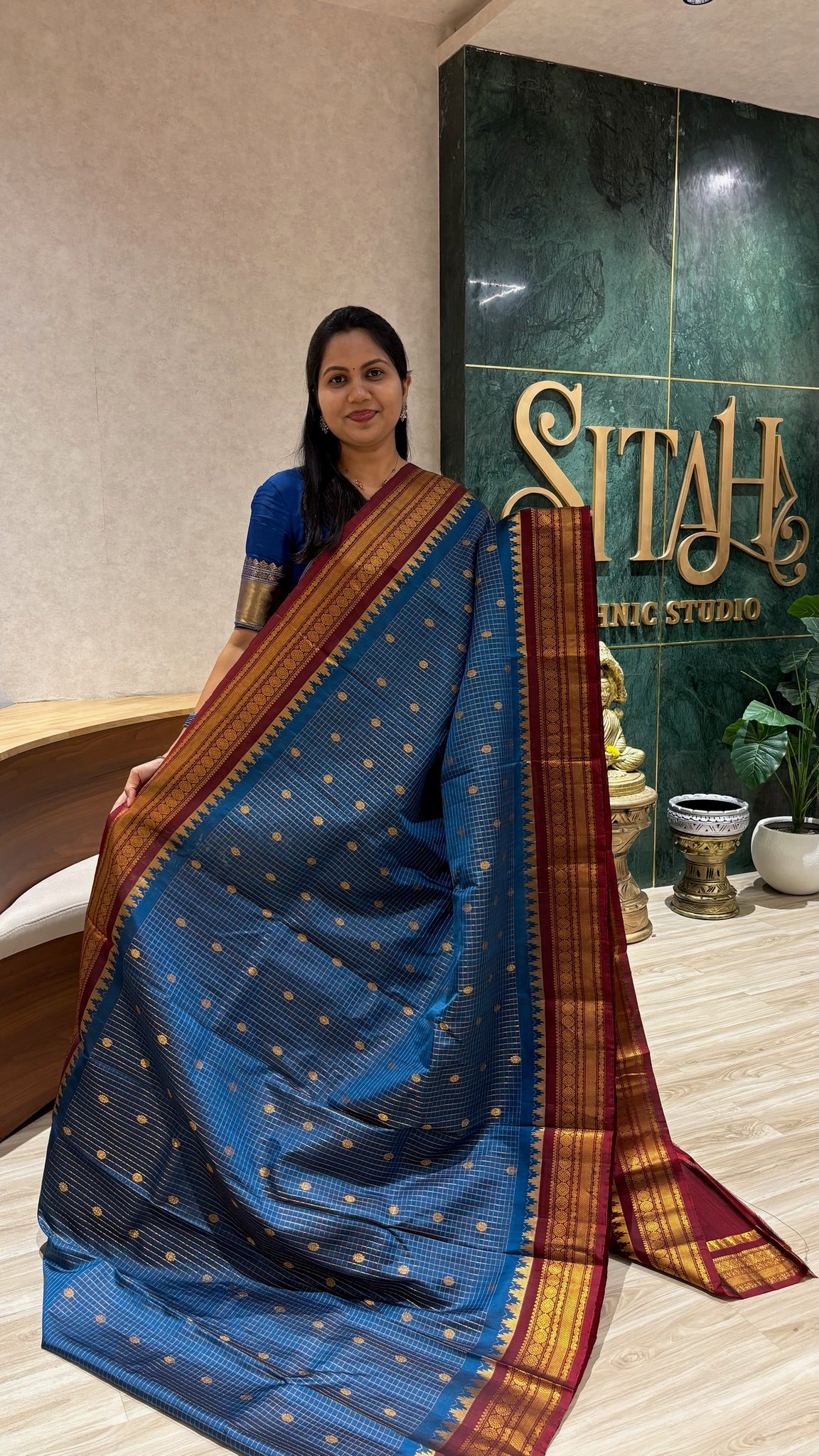 Handloom gadwal pattu