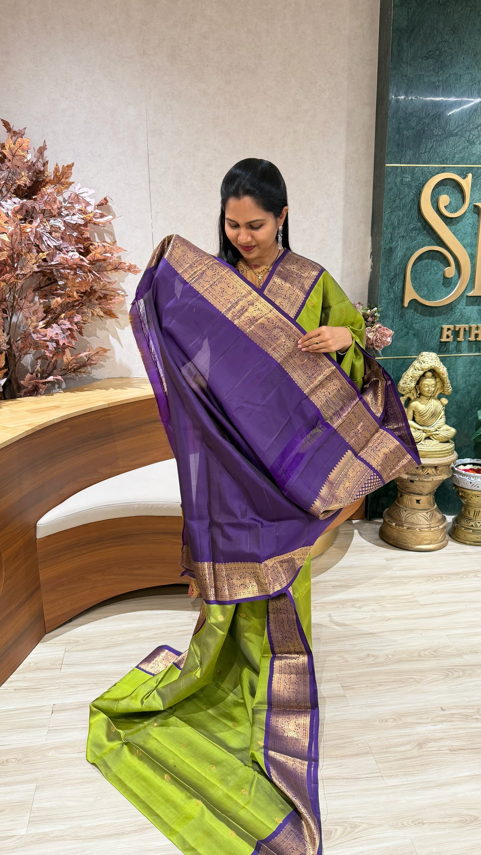 Light weight handloom Kanchi pattu
