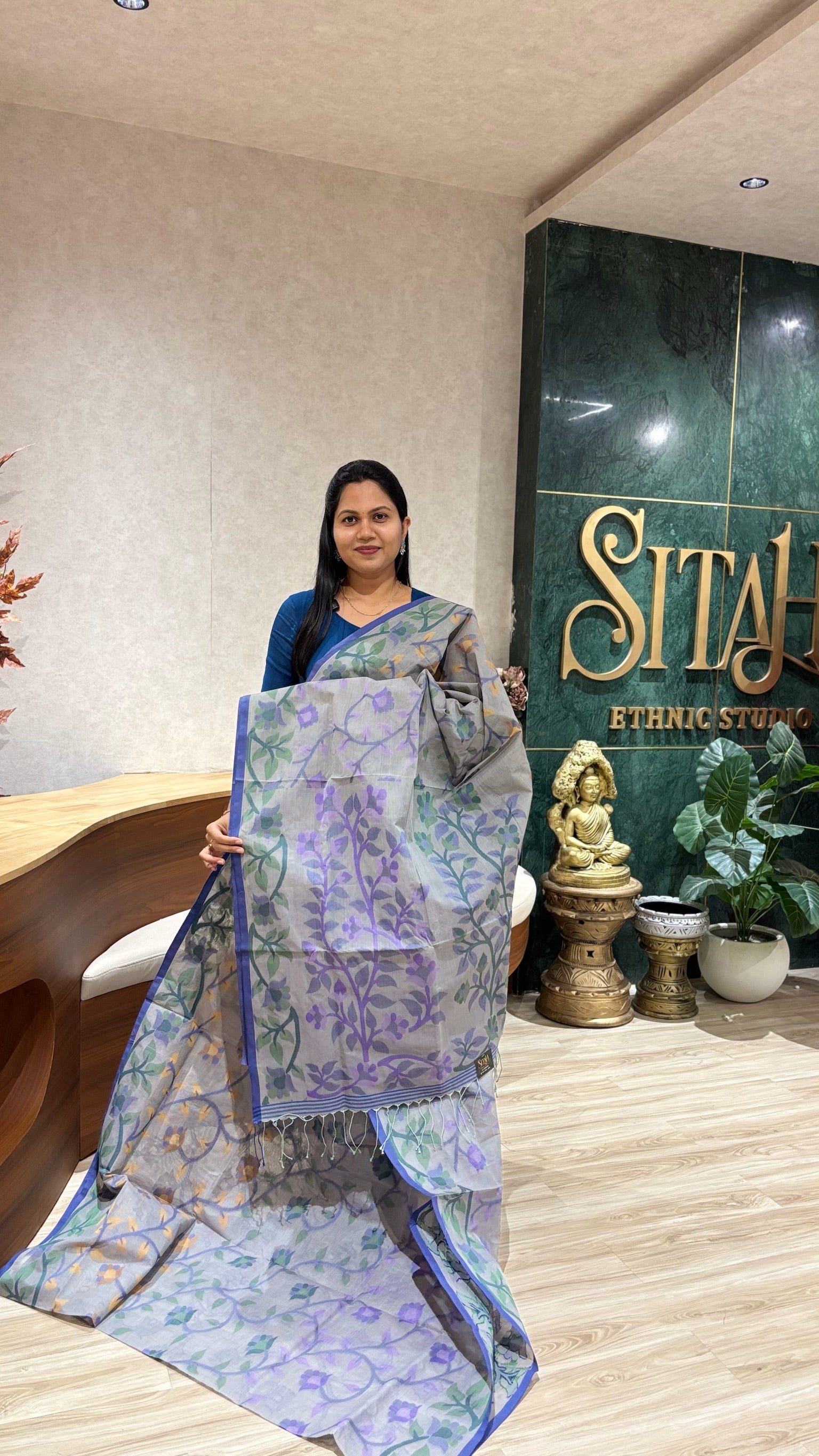 Bengal cotton with no blouse