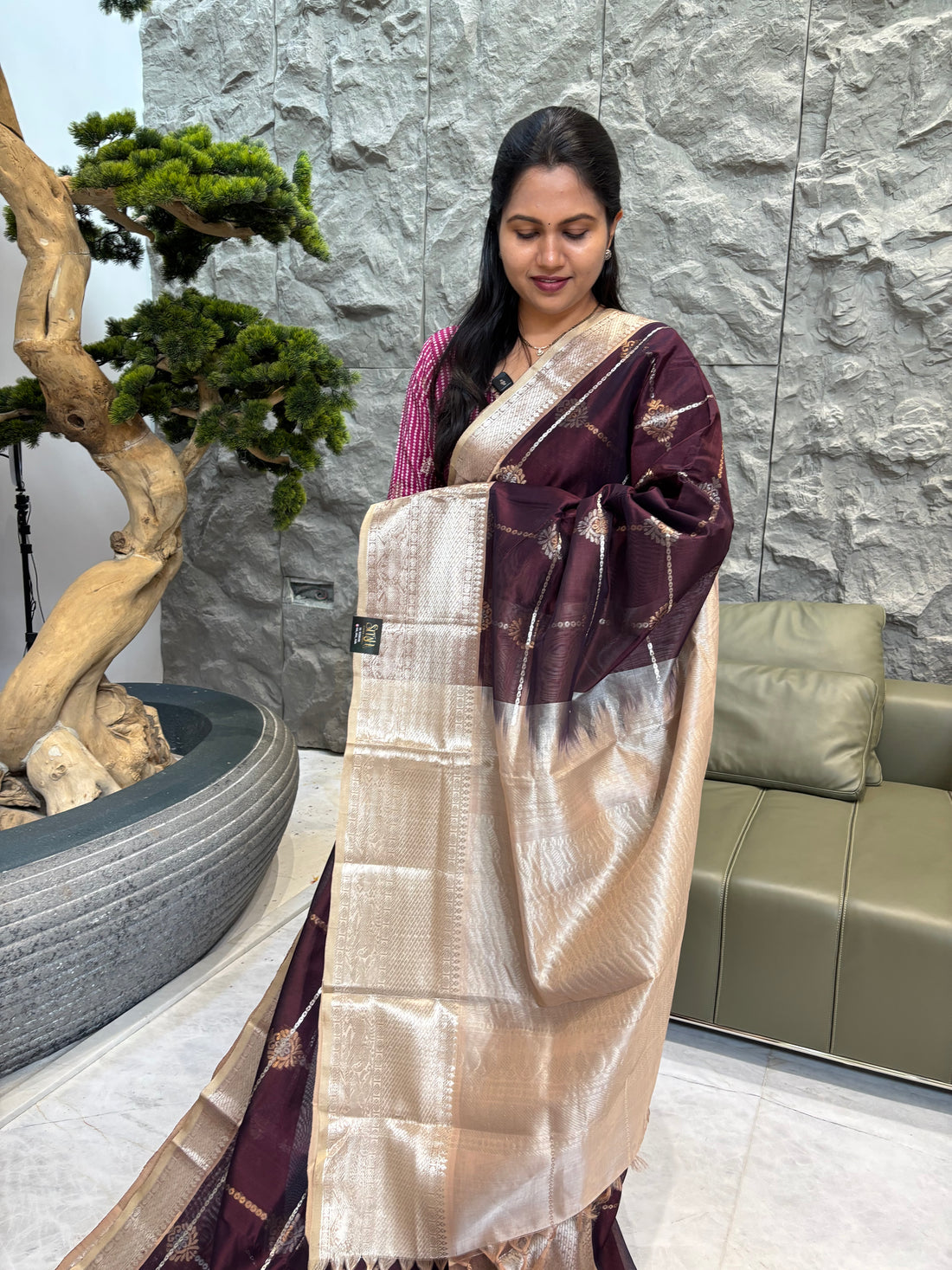 Mangalagiri pattu brown