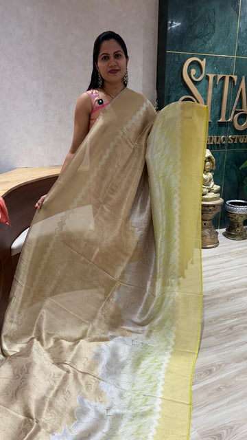 Tissue georgette flower design