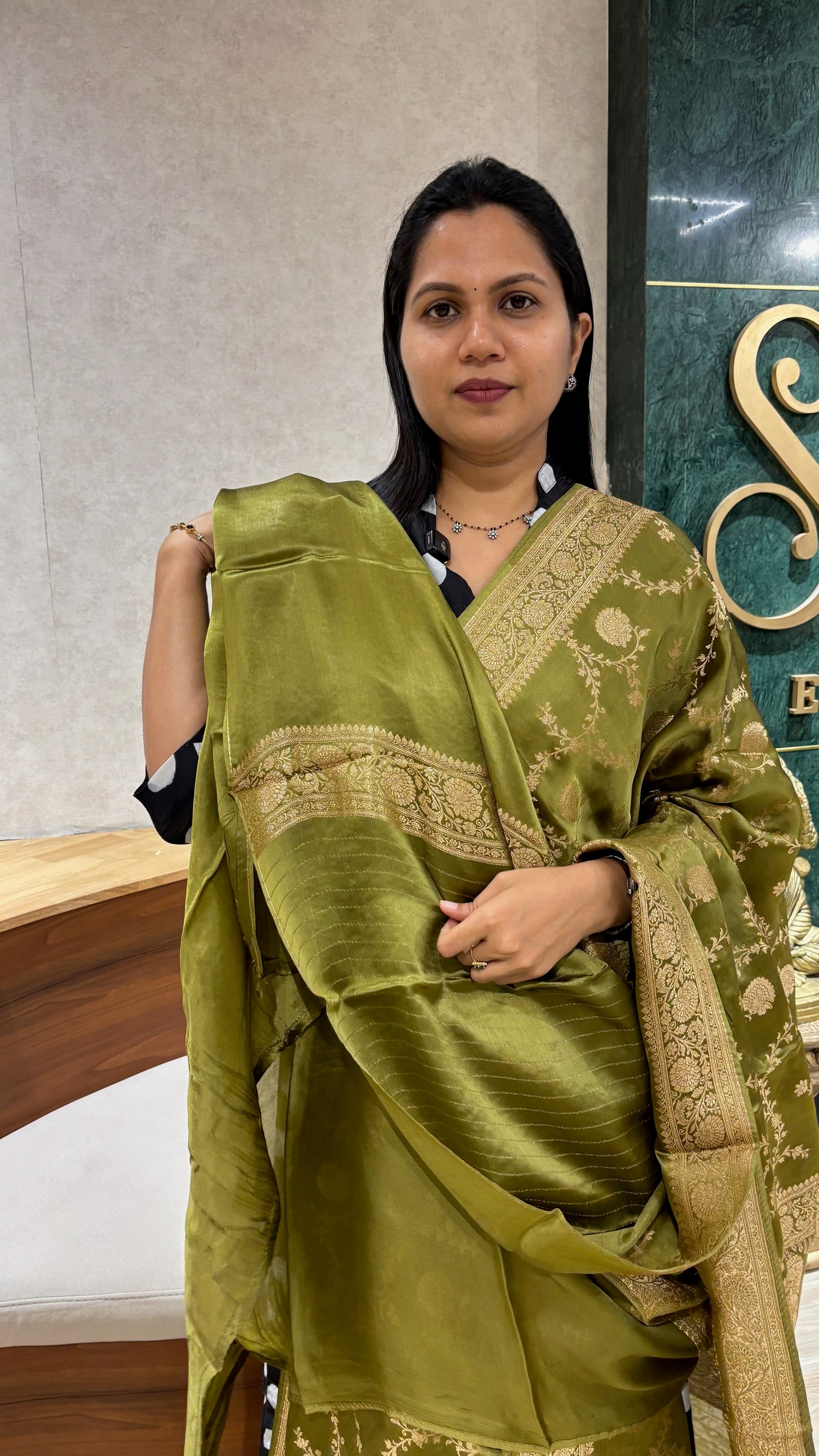 Banaras satin georgette