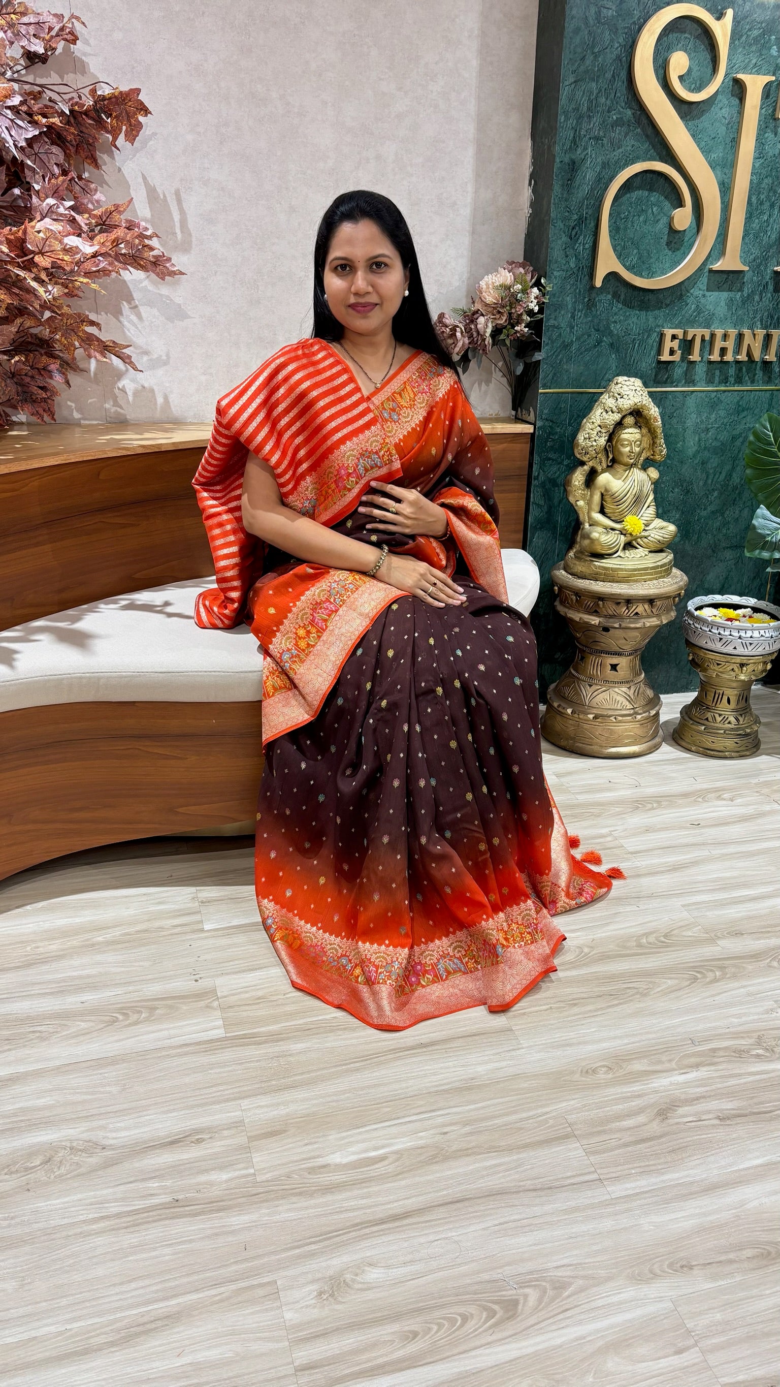Pre-Booking Tussar georgette design 1