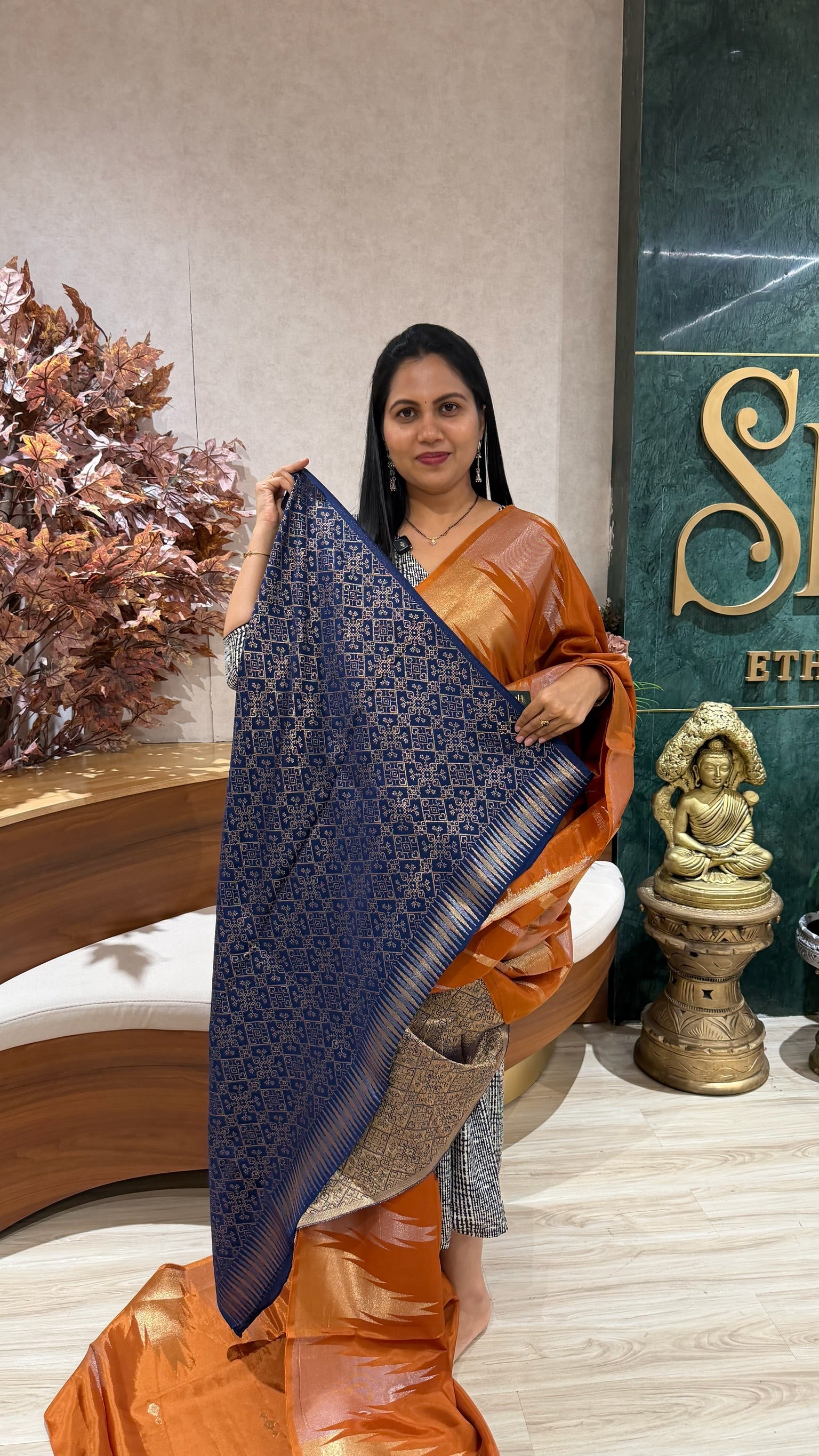 Russian silk temple border