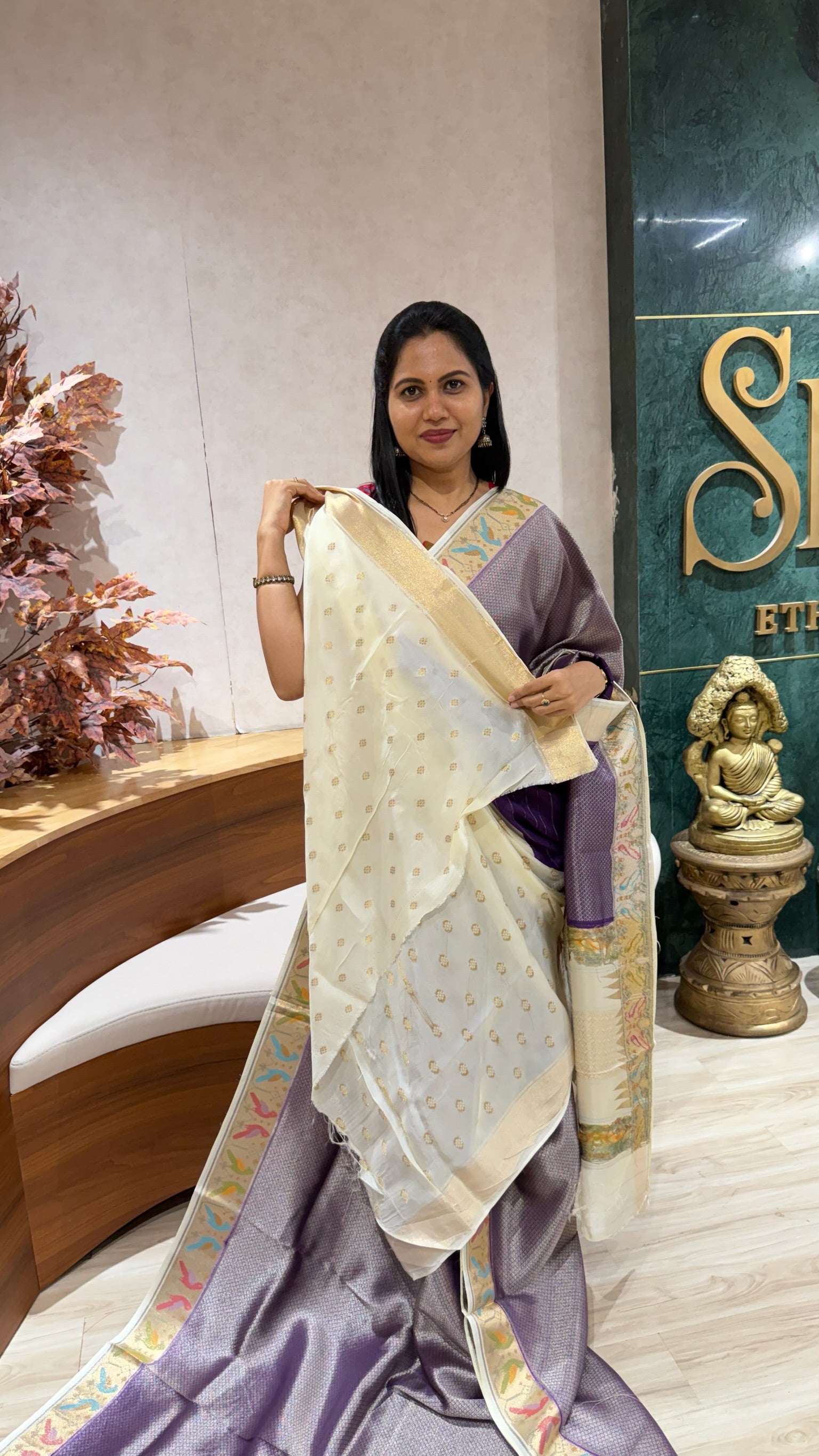 Banaras tissue georgette
