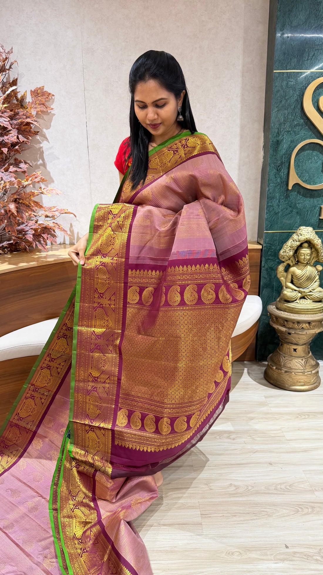 Brocade gadwal pattu