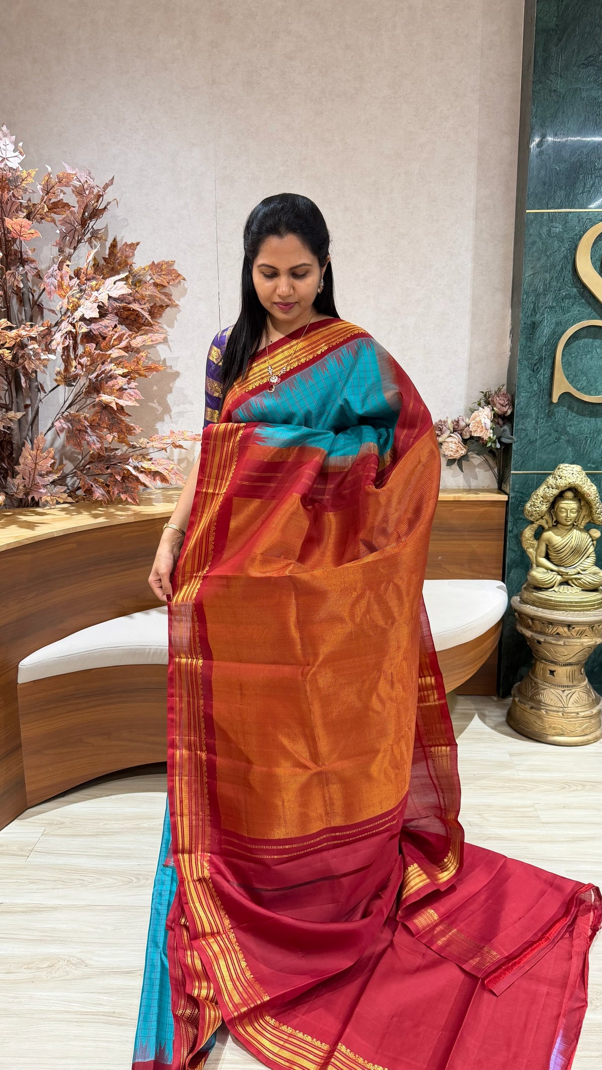 Handloom gadwal pattu