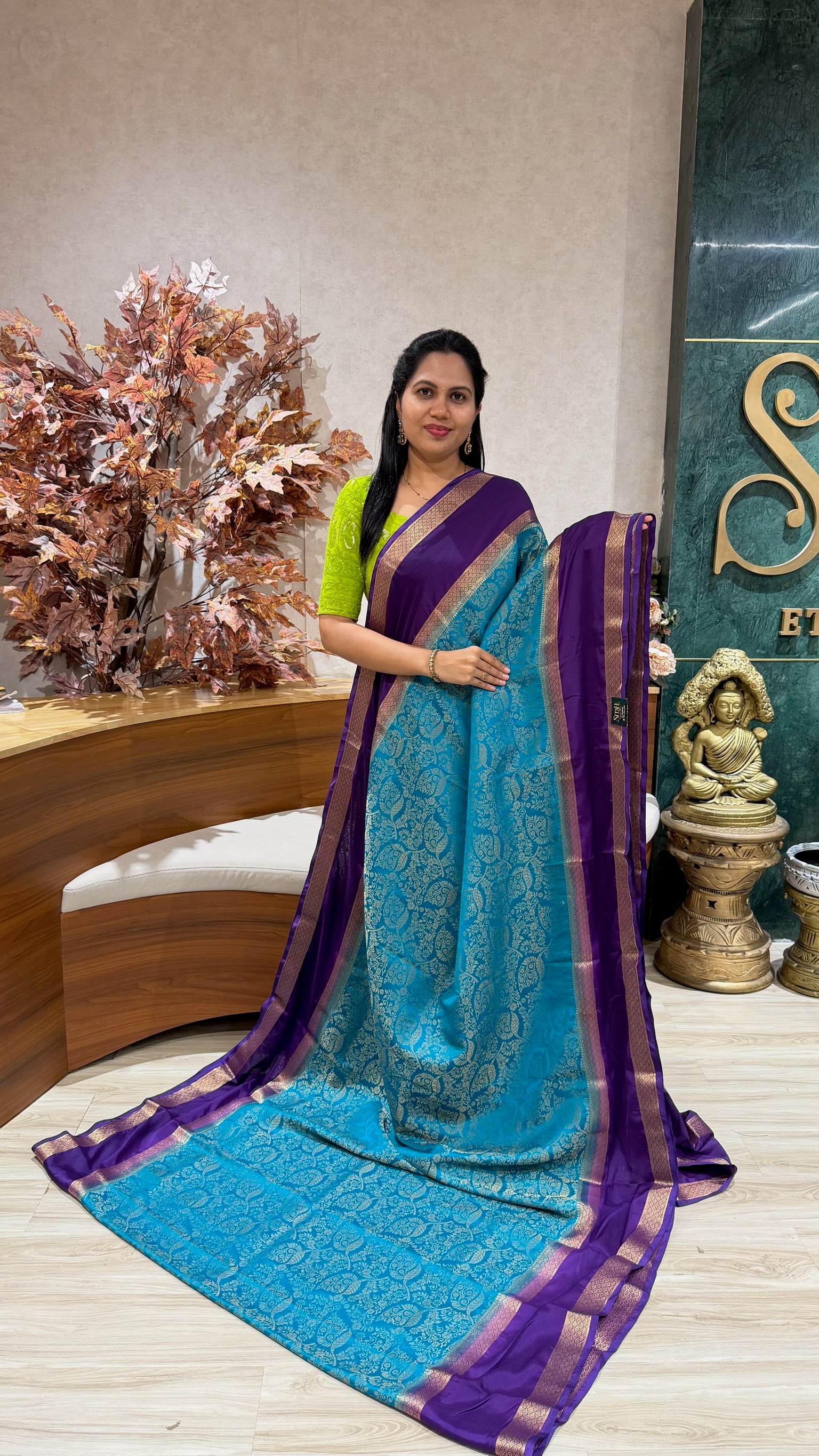Brocade Mysore silk-sale
