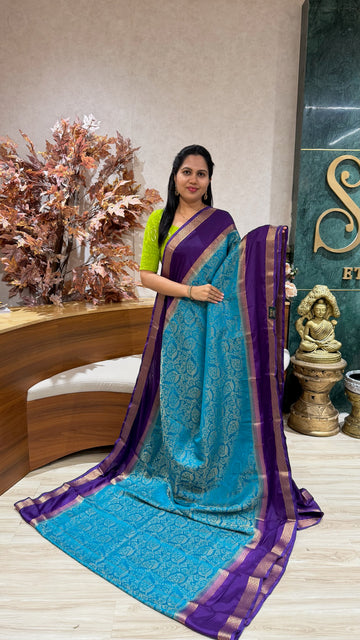 Brocade Mysore silk-sale