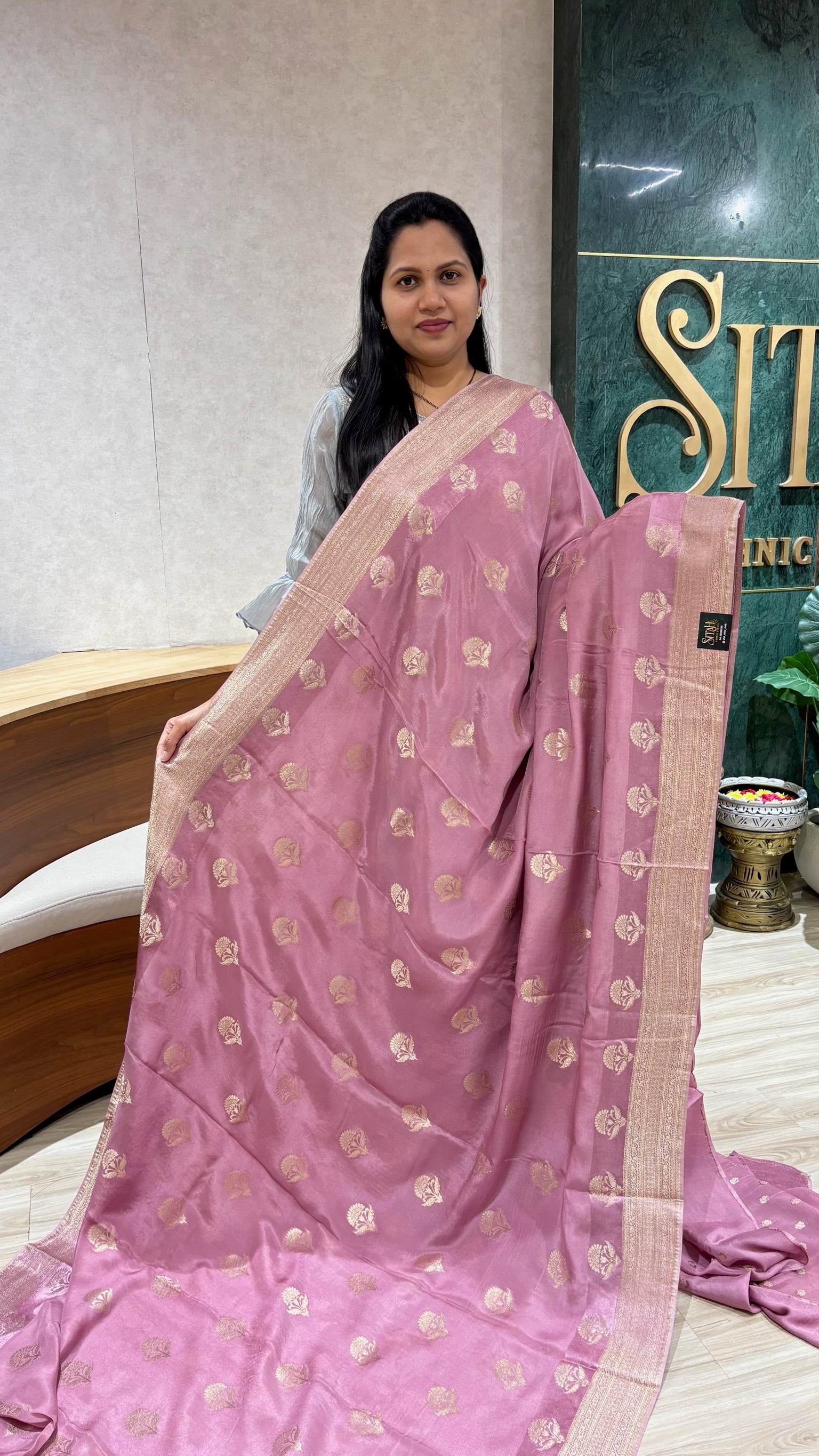 Banaras crepe saree