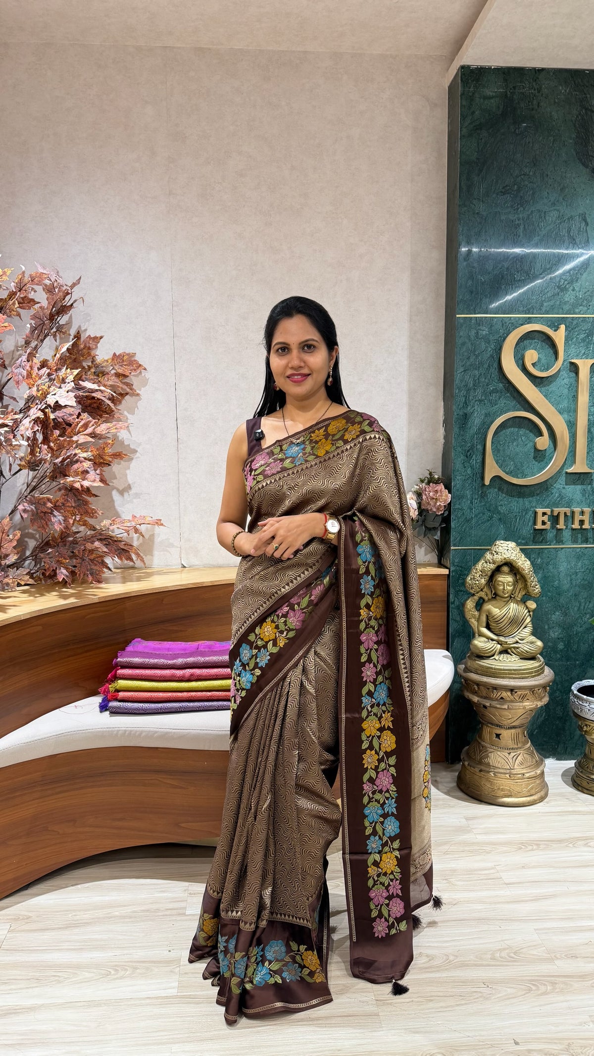 Georgette banaras weaving