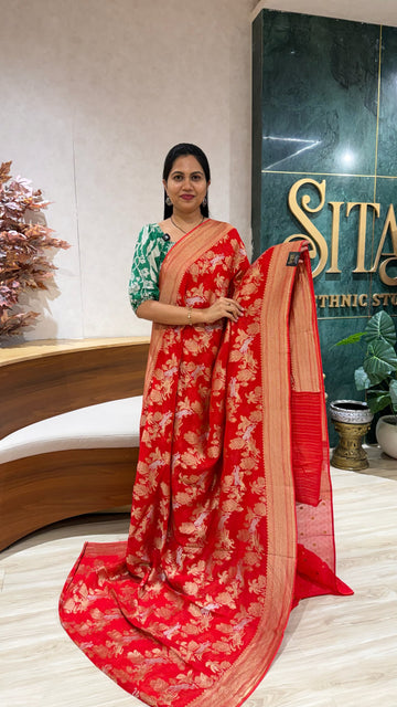 Pure georgette red