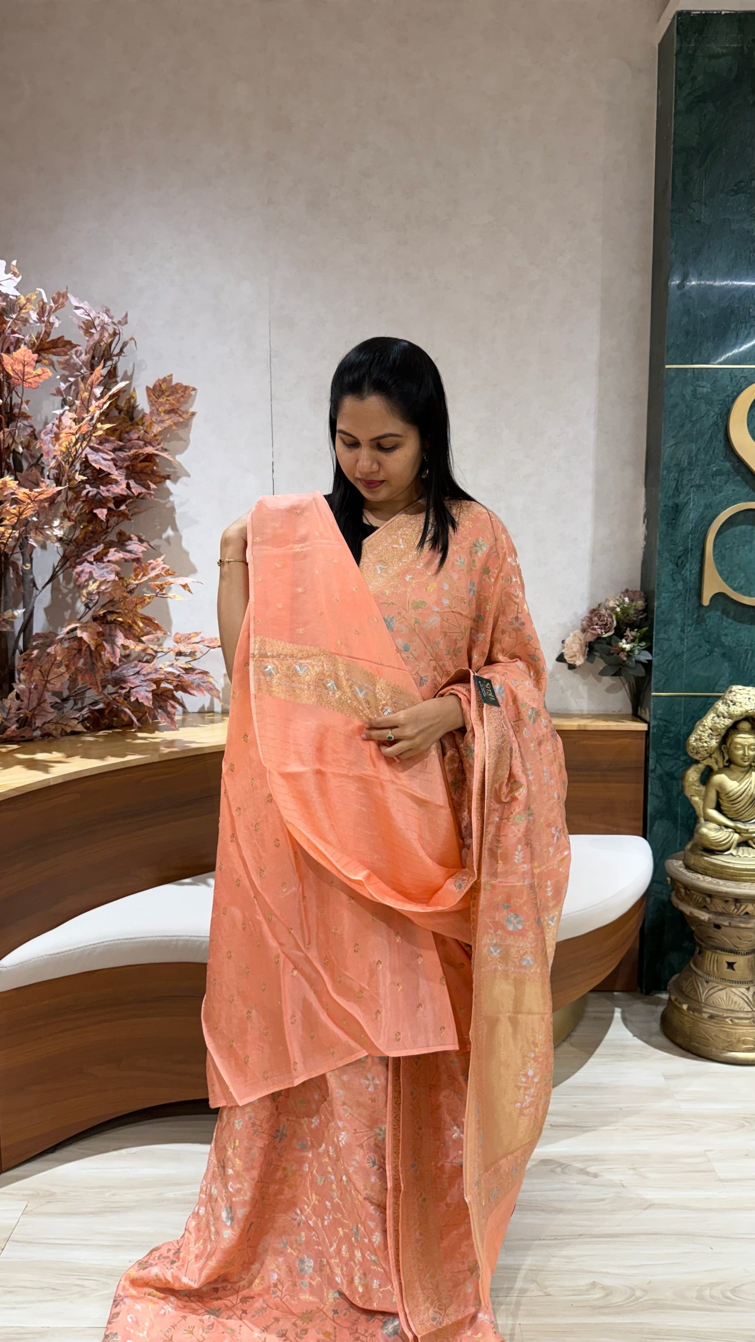Fancy munga jhamdani weaving
