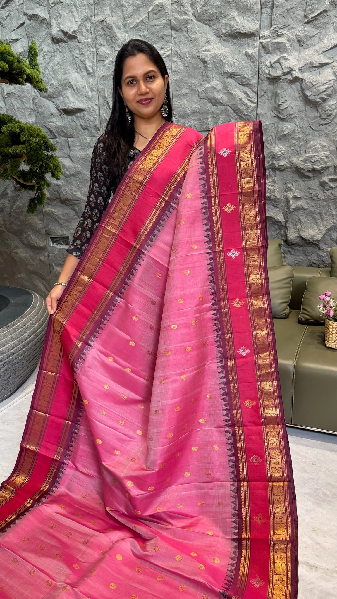 Pure handloom gadwal pattu