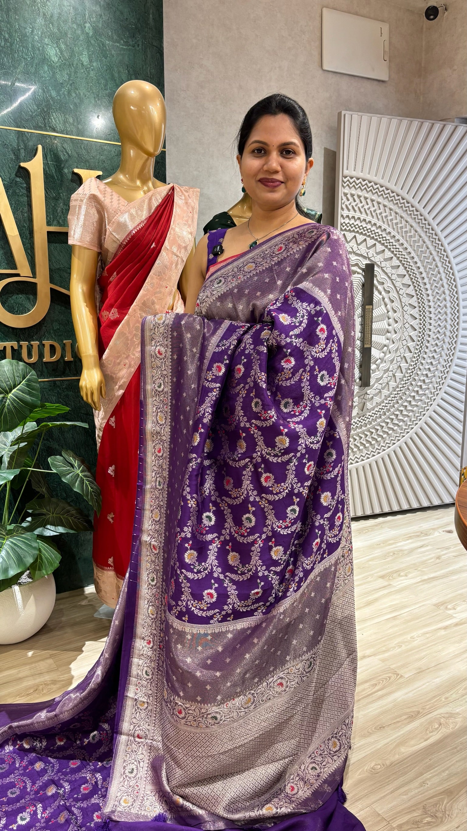 Tussar georgette