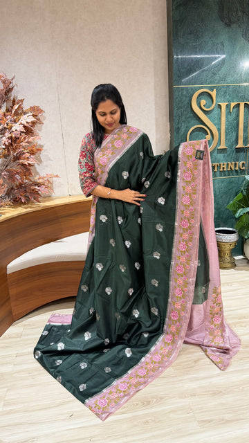 Mango silk embroidery