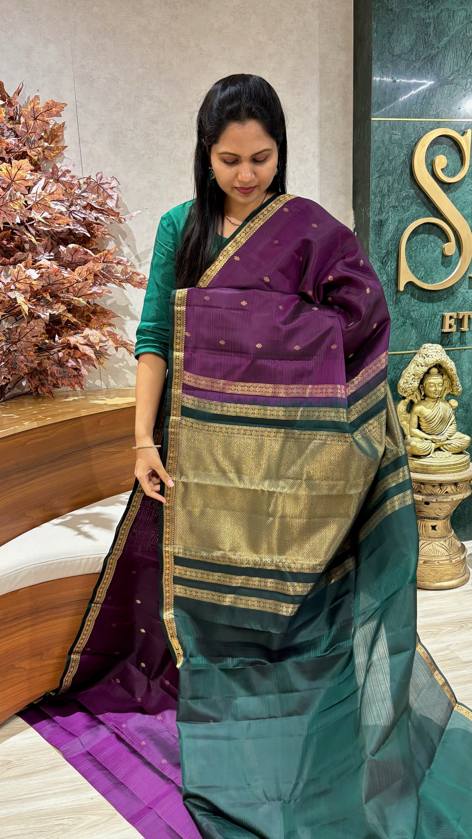 Small border kanchi pattu