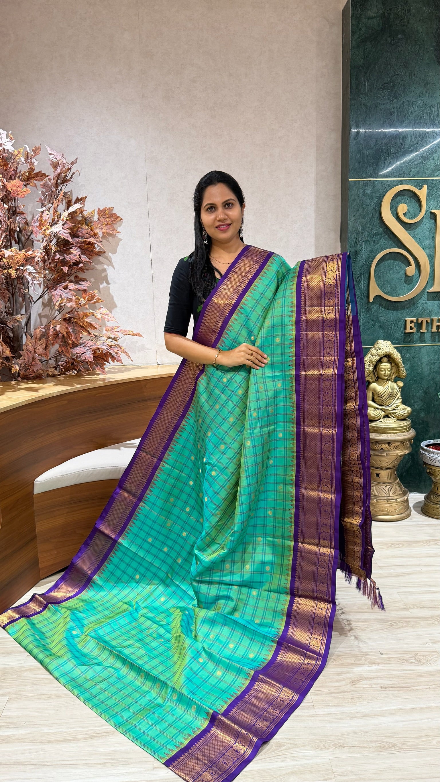Handloom gadwal pattu