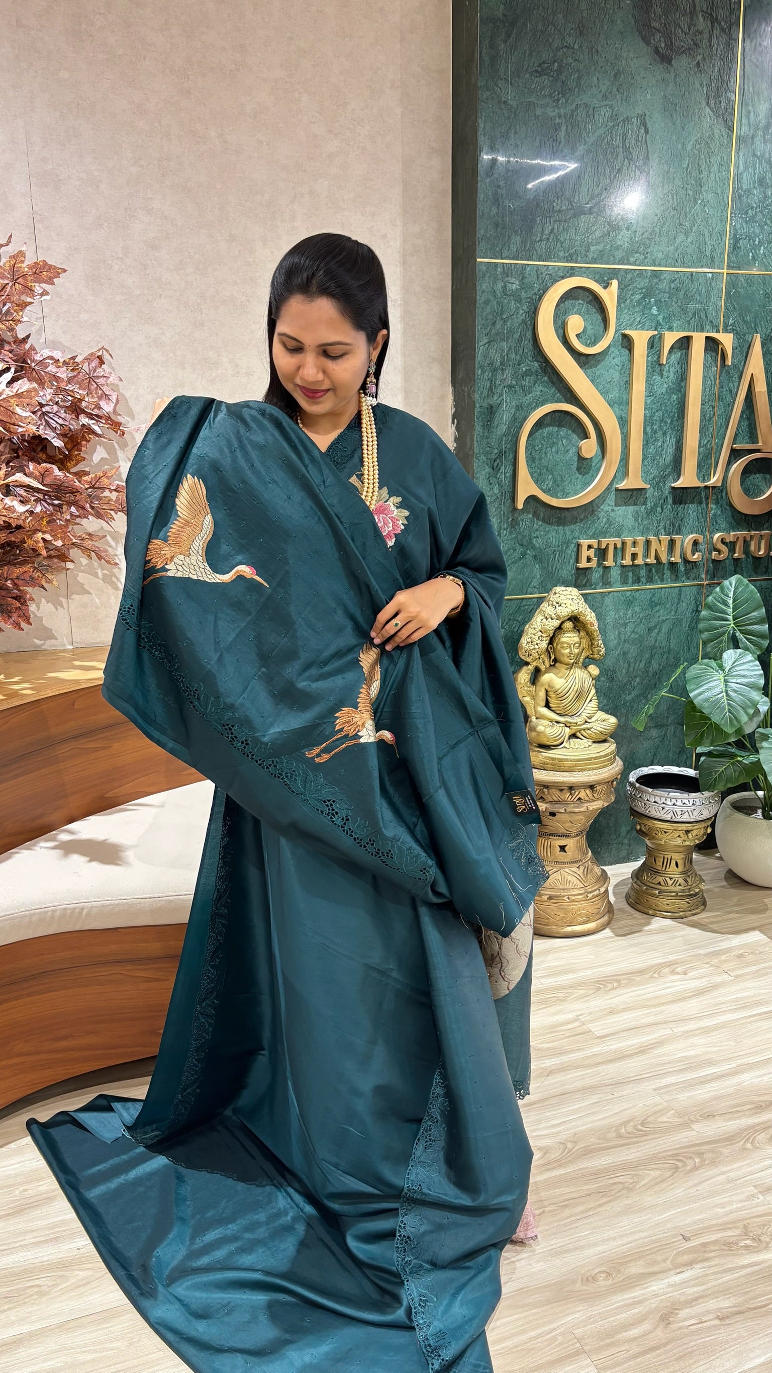 Designer work saree
