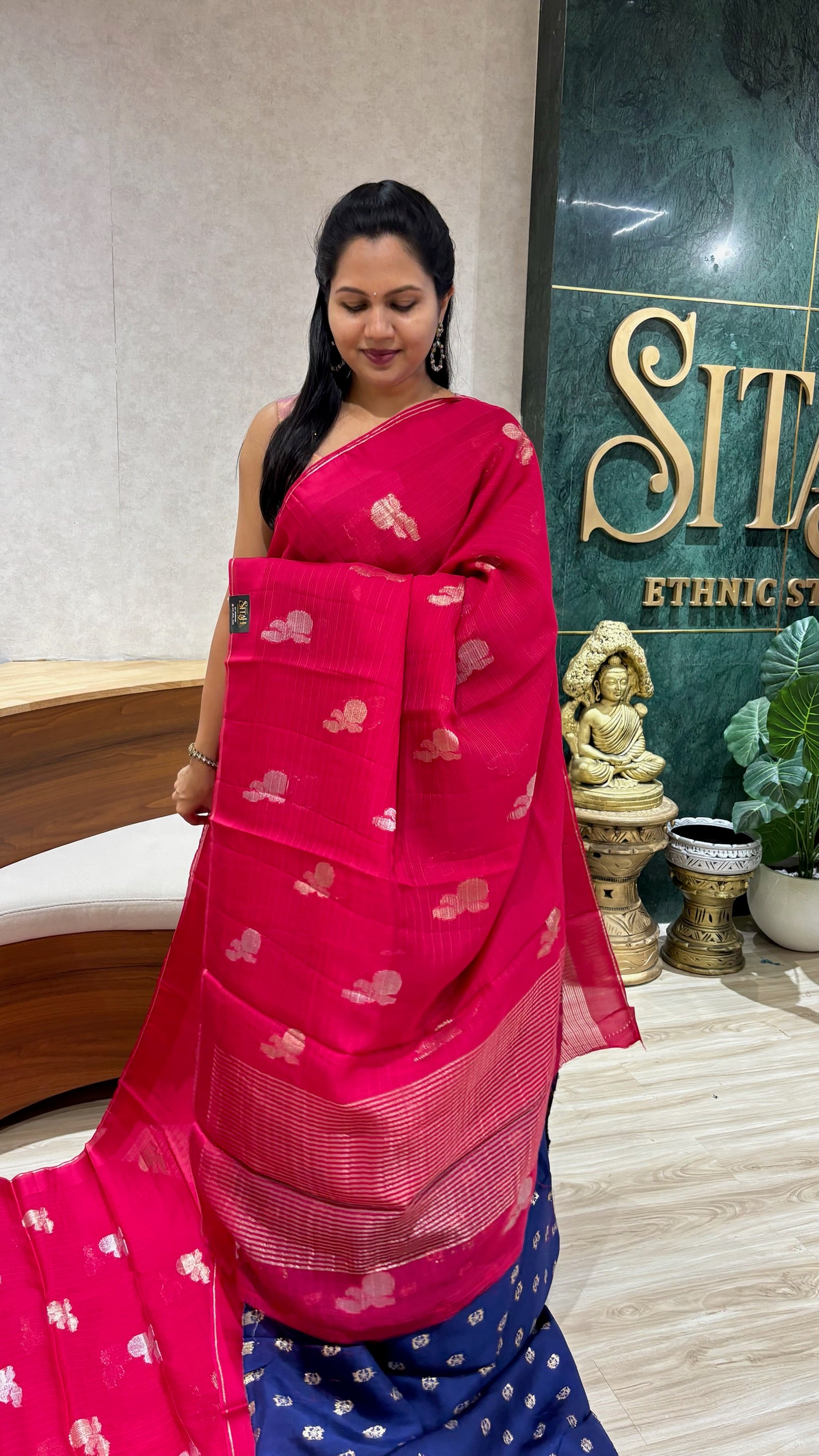 Organza kota rani pink