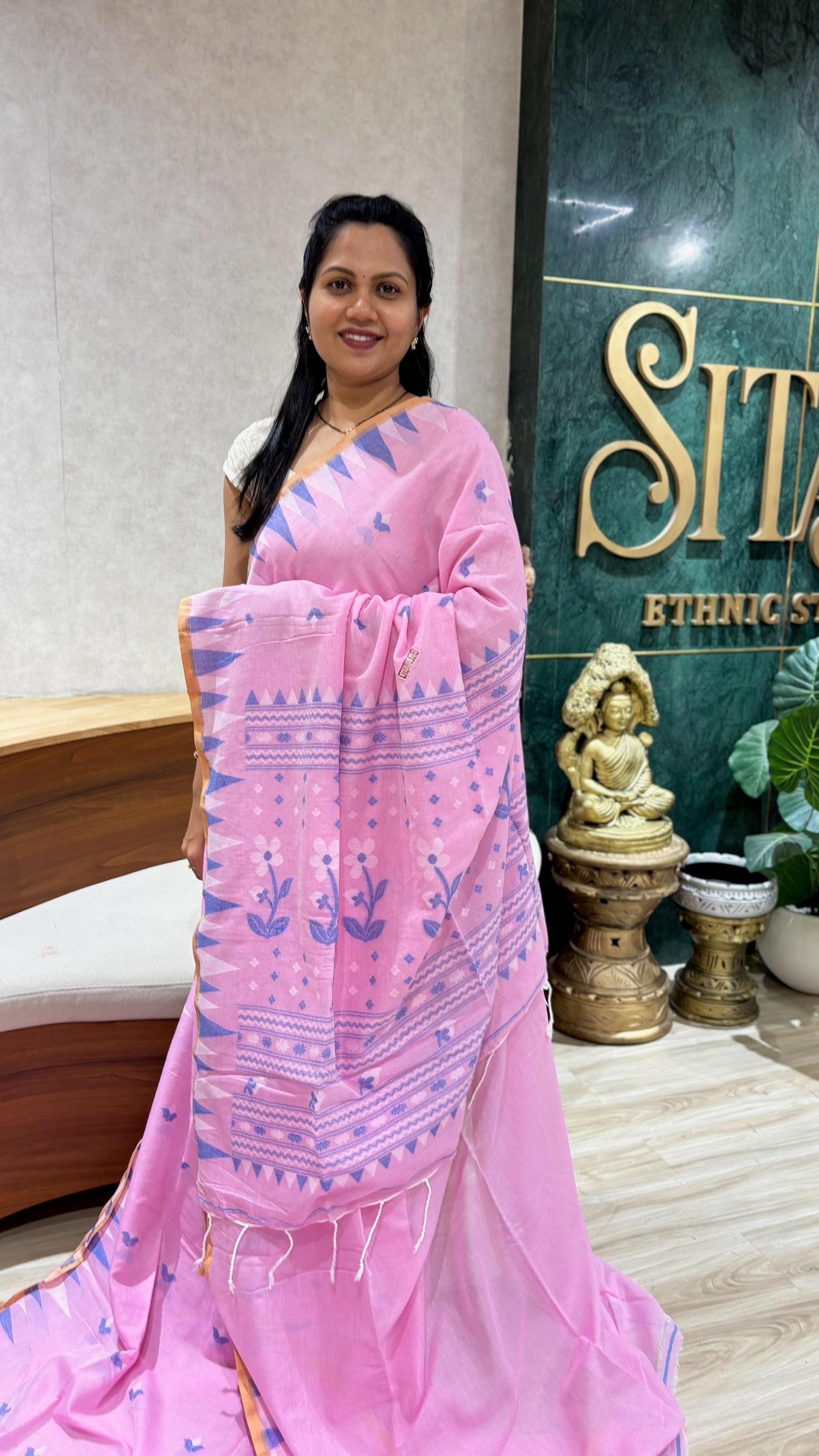 Mul cotton with blouse