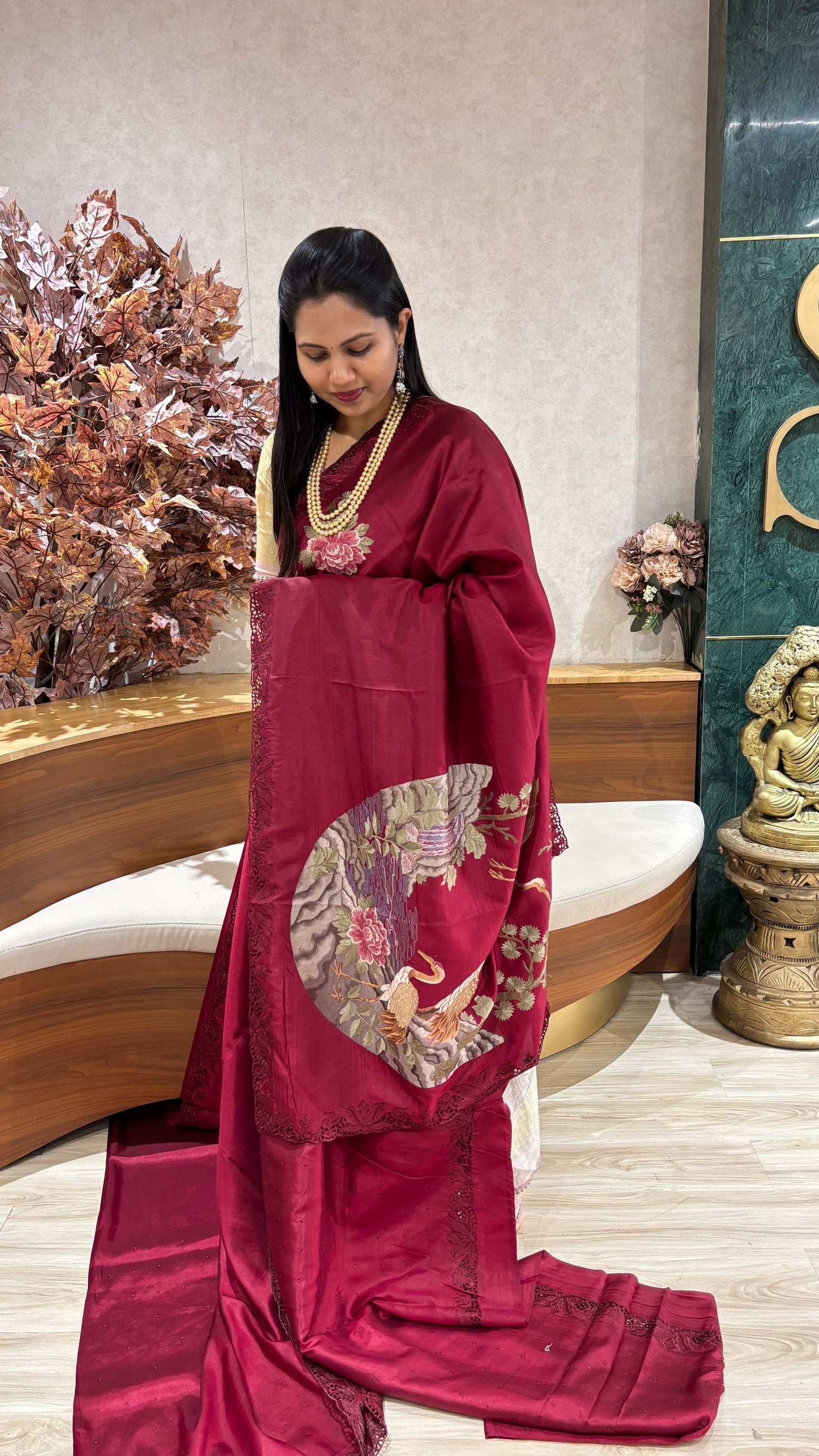 Designer work saree