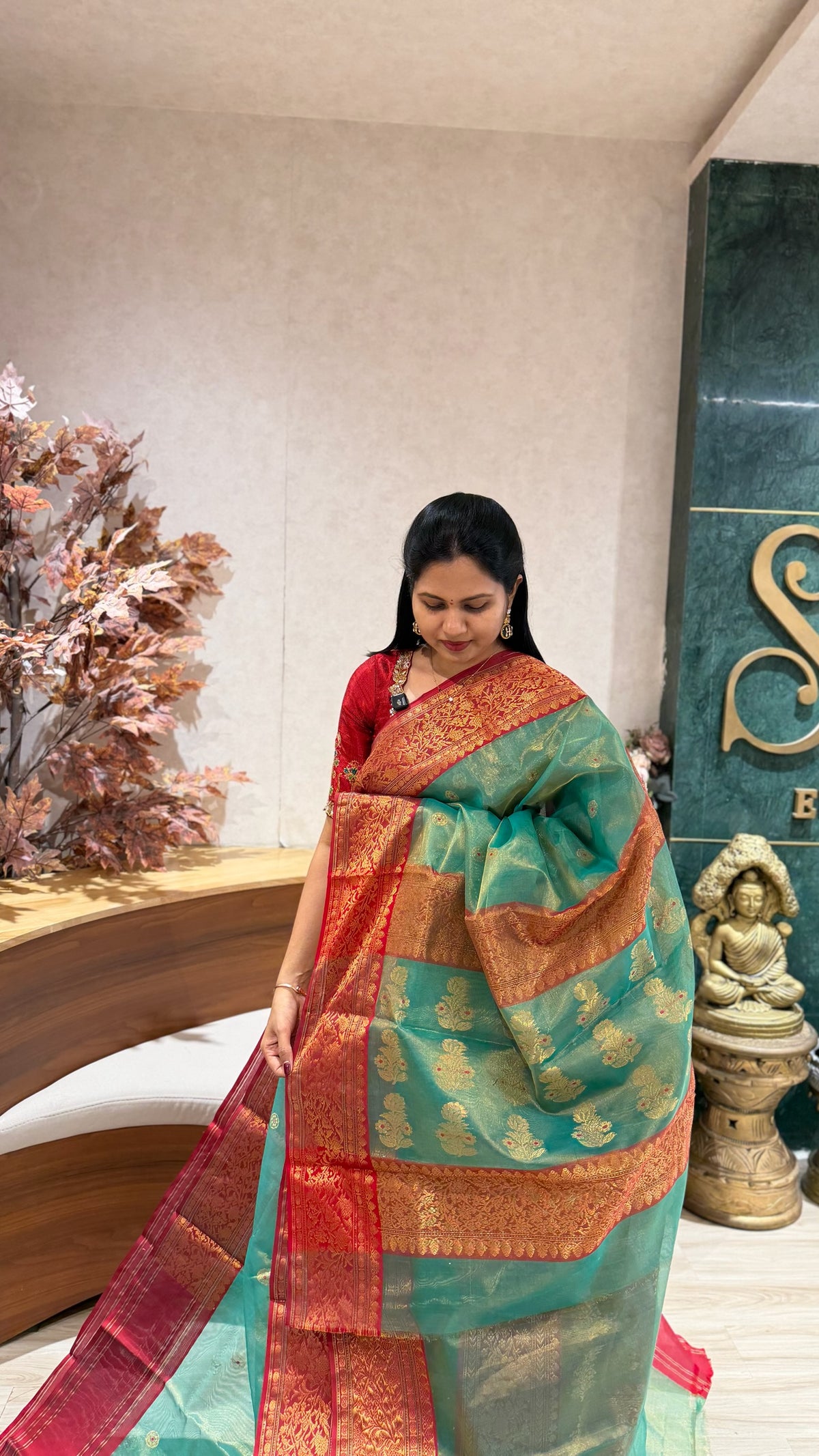 Handloom tissue chanderi