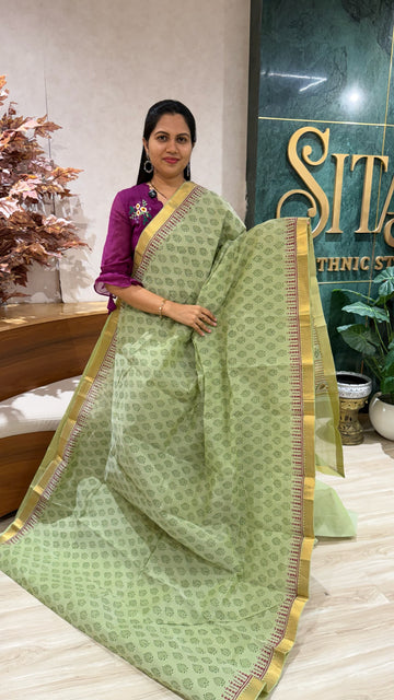 Mangalgiri cotton hand block print