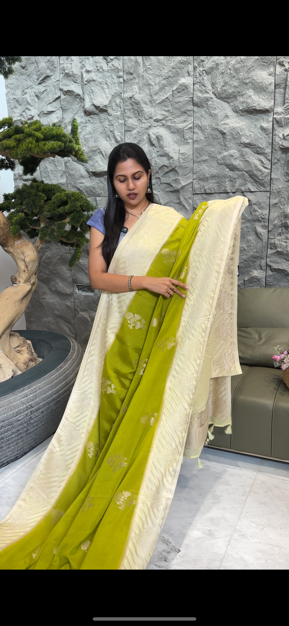 Georgettebanaras mehendi green