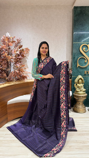Tussar embroidery
