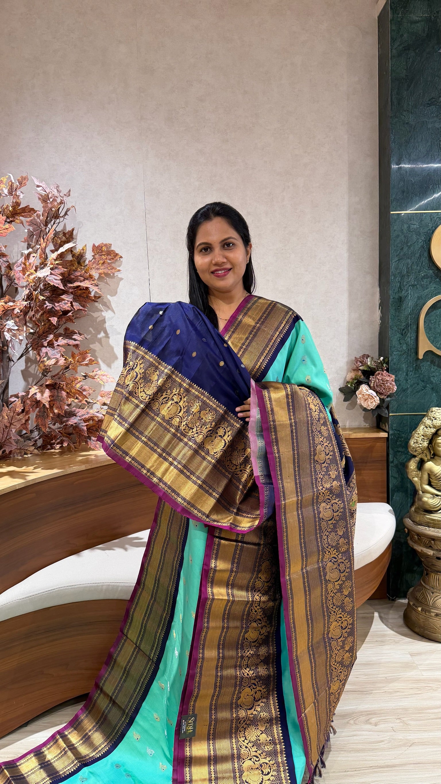 Handloom gadwal pattu