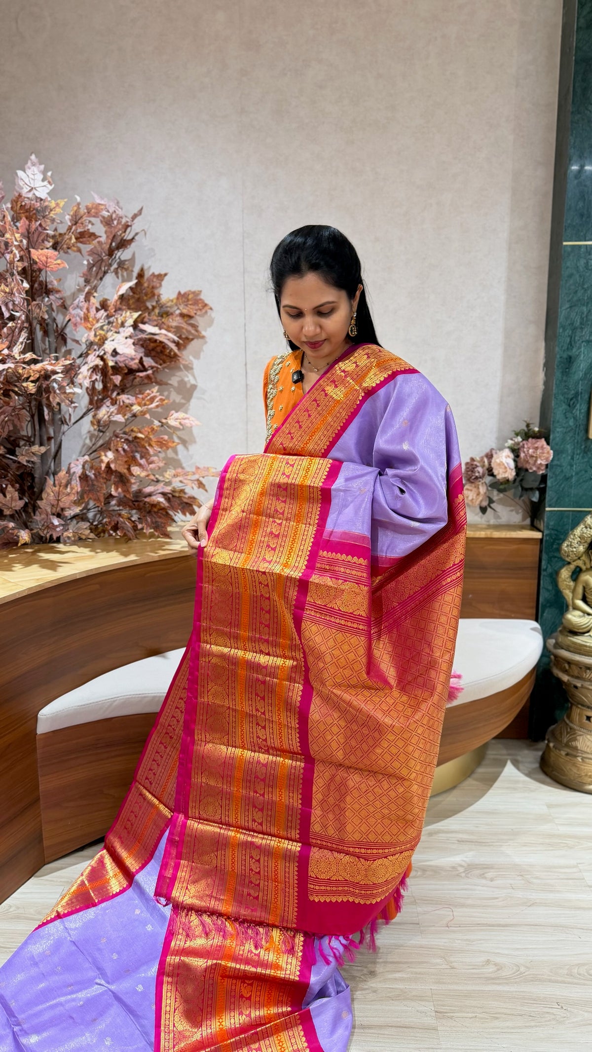 Handloom gadwal pattu tissue body