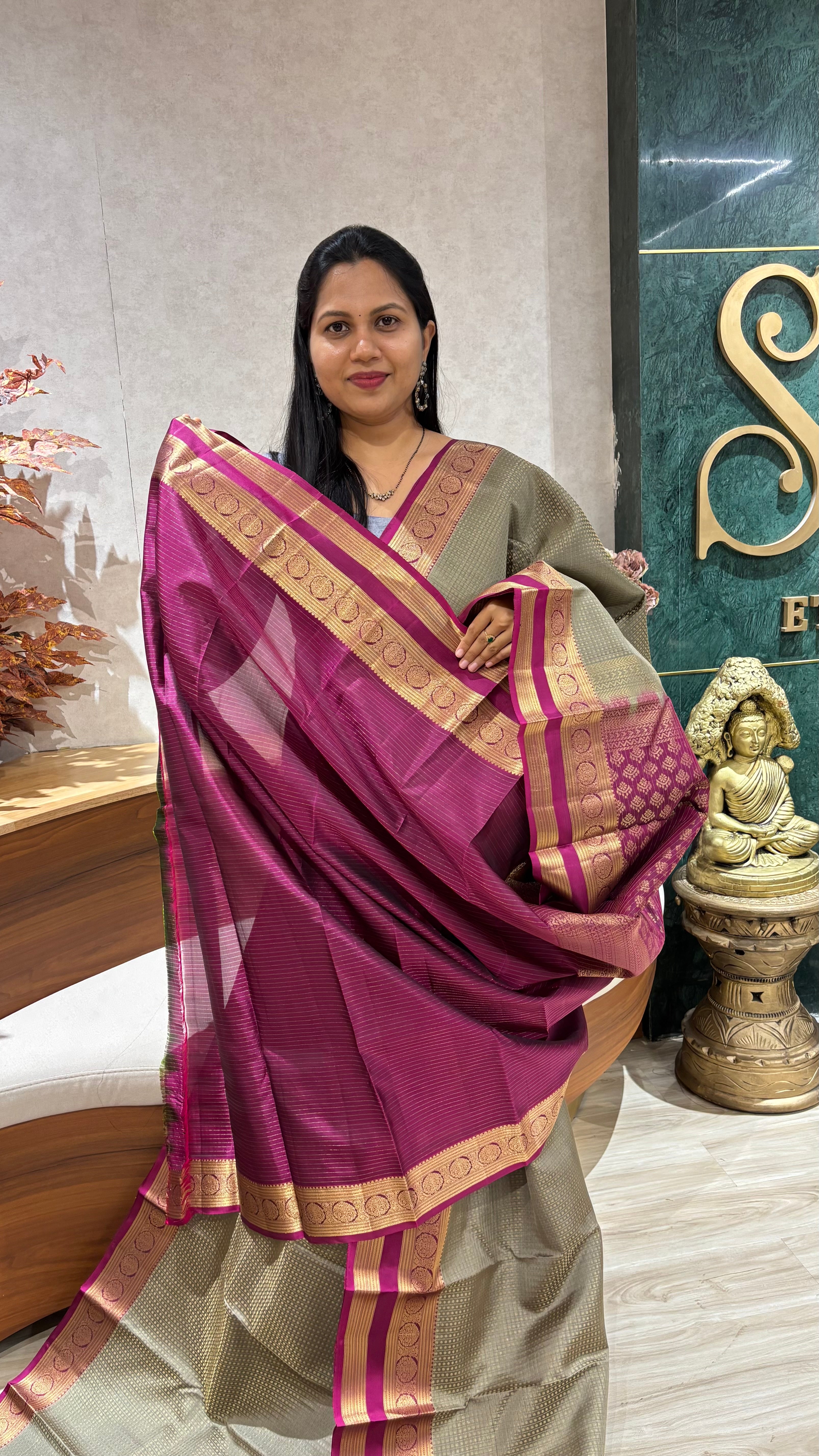 Kanchi pattu checks