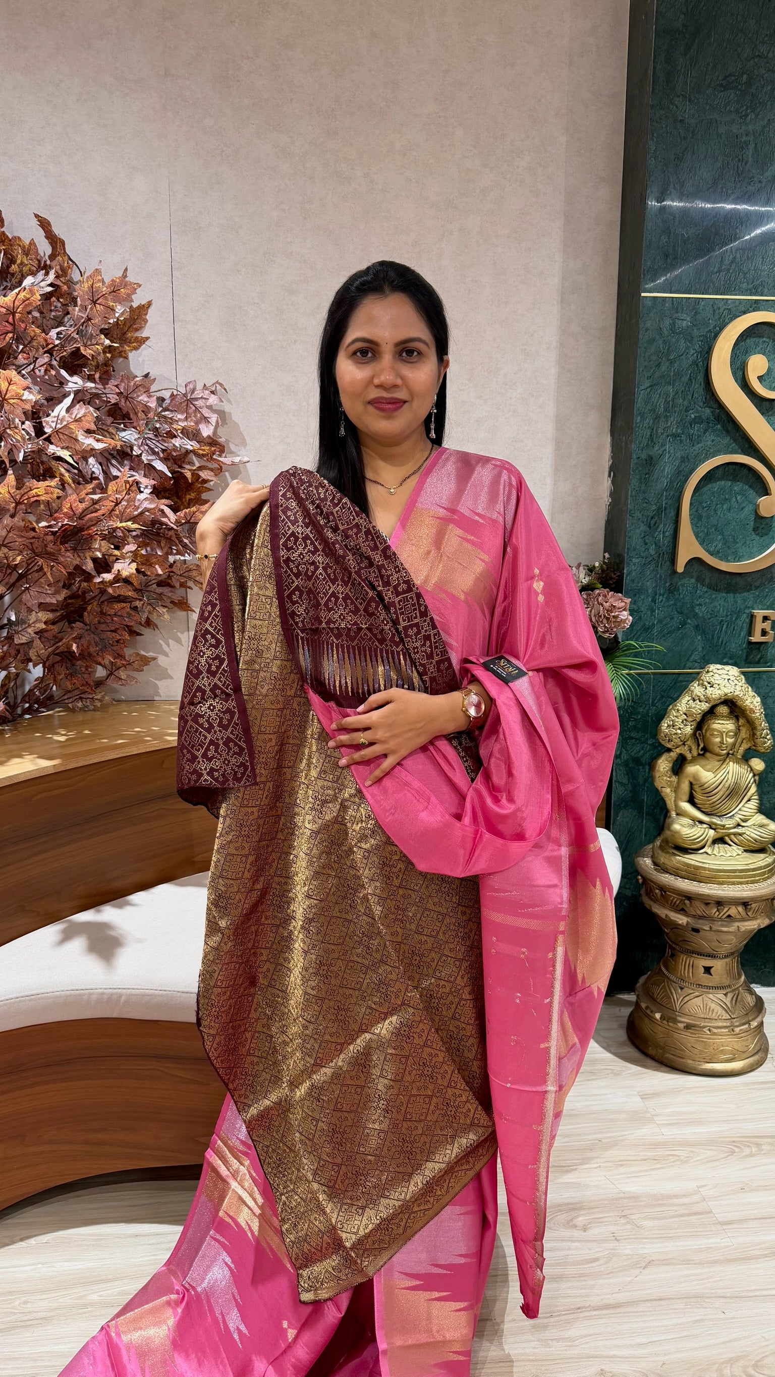 Russian silk temple border