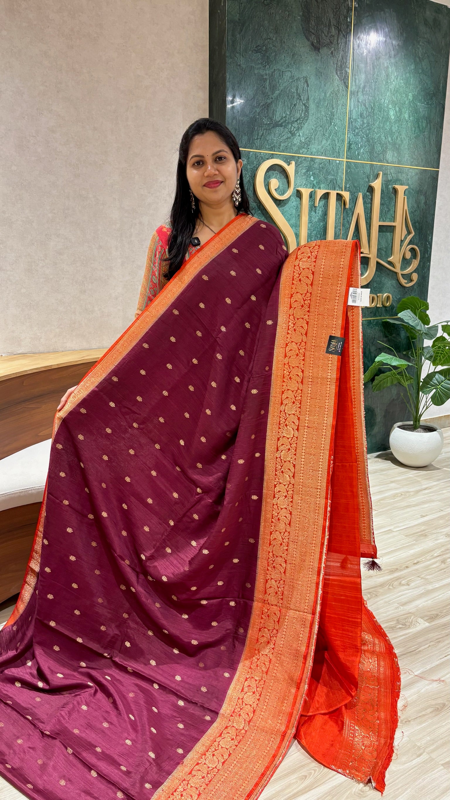 Raw silk saree