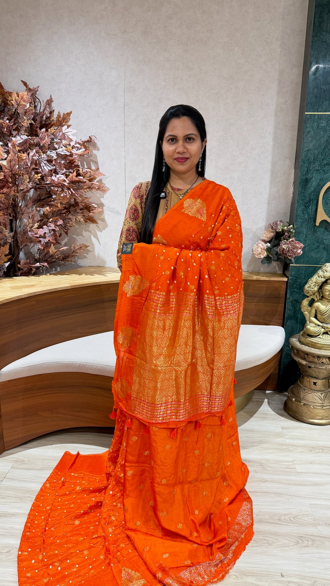 Chinon silk bandhini
